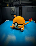 Charmander Pokéball Display Model – 3D Printed Collectible Figure