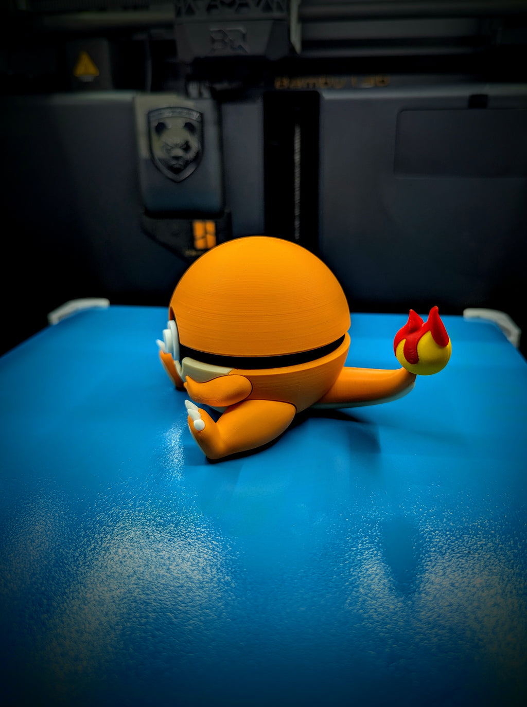 Charmander Pokéball Display Model – 3D Printed Collectible Figure