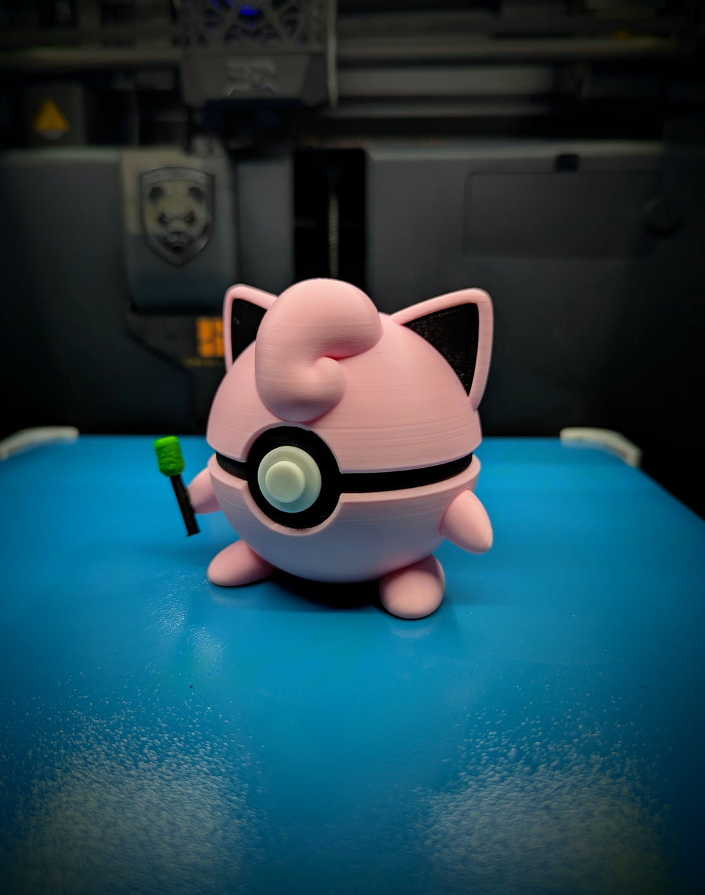 Jigglypuff Pokéball Display Model – 3D Printed Collectible Figure