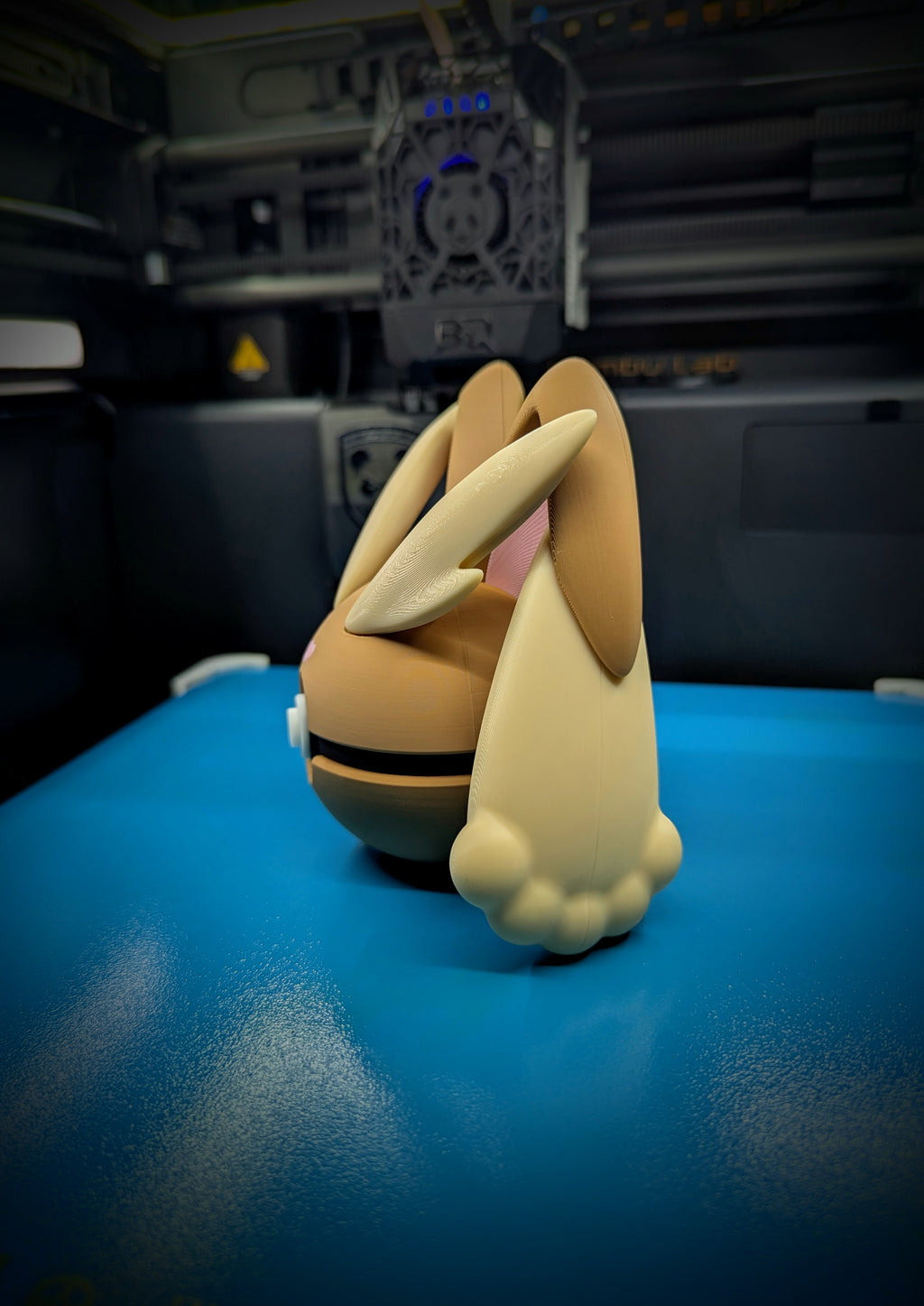 Lopunny Pokéball Display Model – 3D Printed Collectible Figure