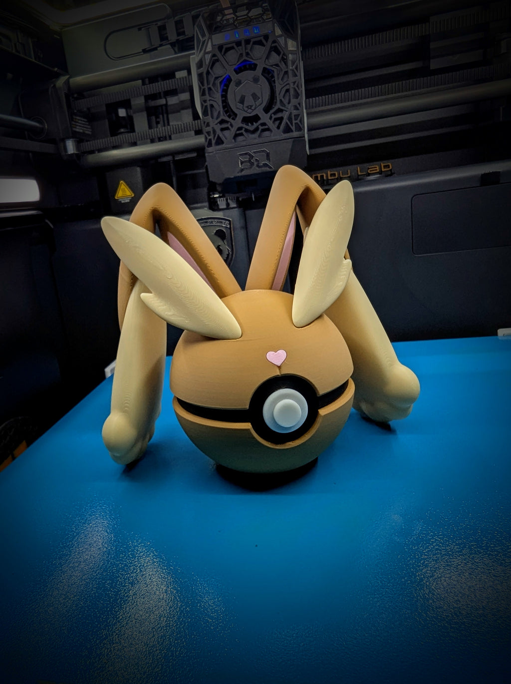 Lopunny Pokéball Display Model – 3D Printed Collectible Figure