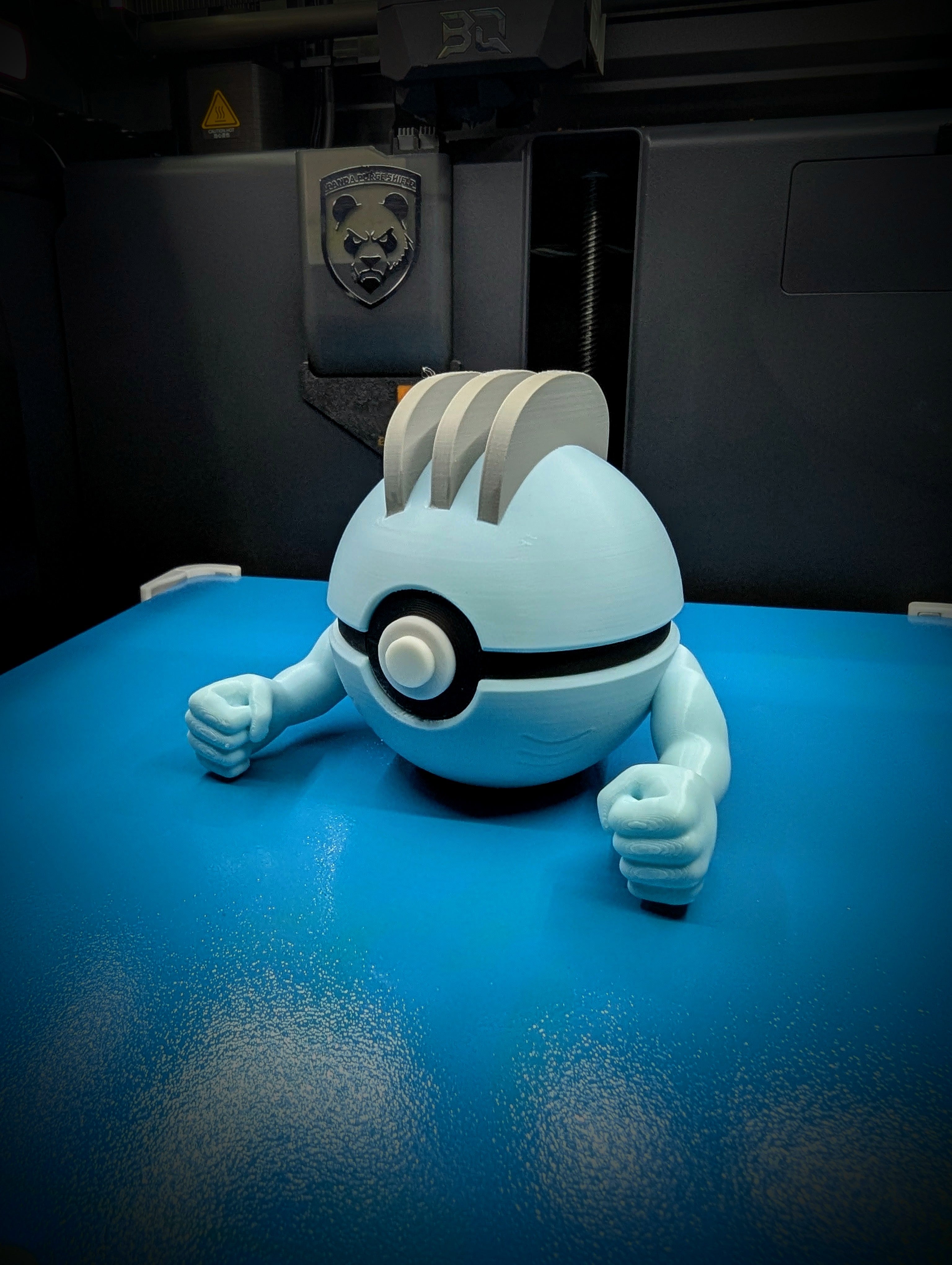 Machop Pokéball Display Model – 3D Printed Collectible Figure