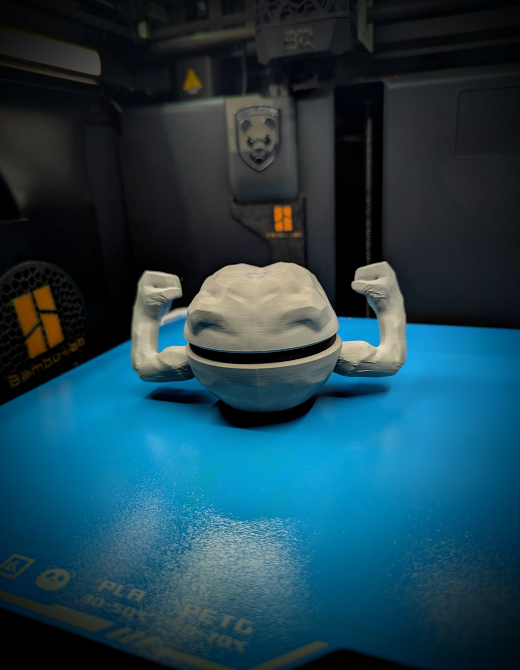 Geodude Pokéball Display Model – 3D Printed Collectible Figure