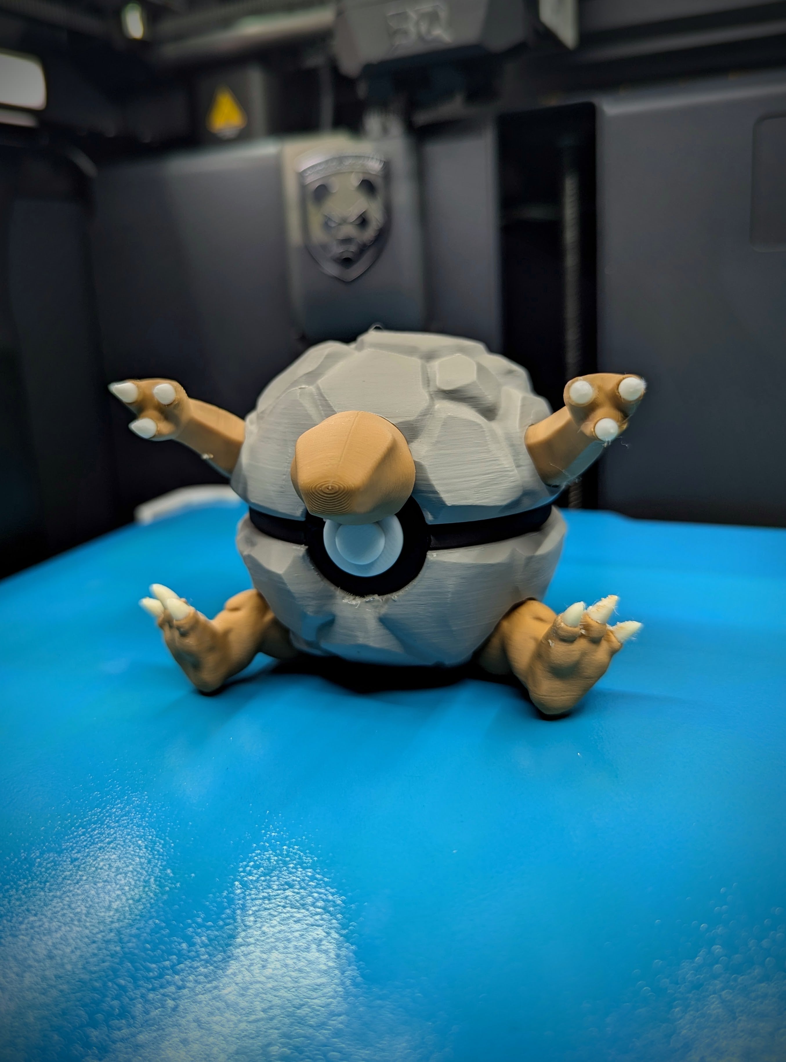 Golem Pokéball Display Model – 3D Printed Collectible Figure