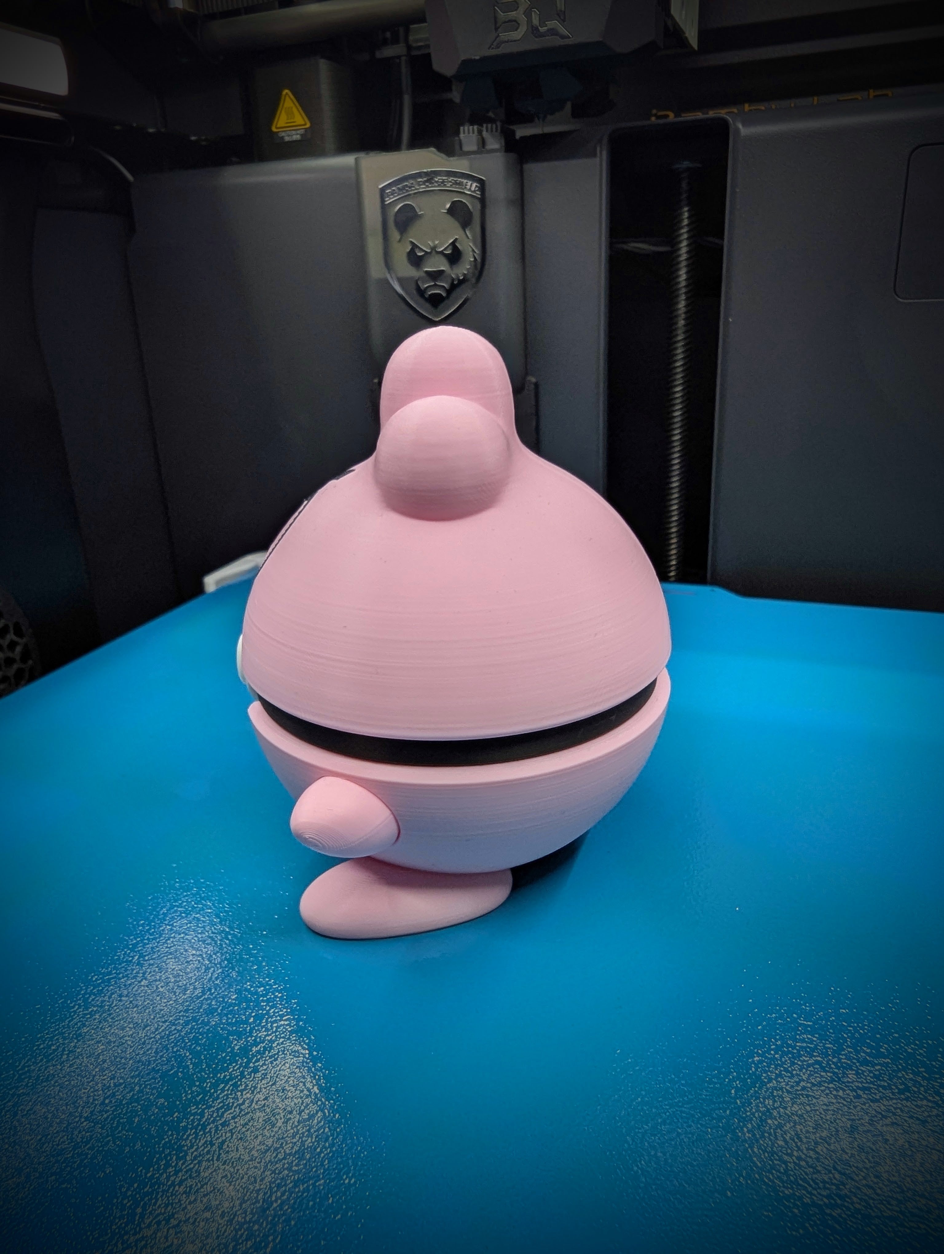 Igglybuff Pokéball Display Model – 3D Printed Collectible Figure