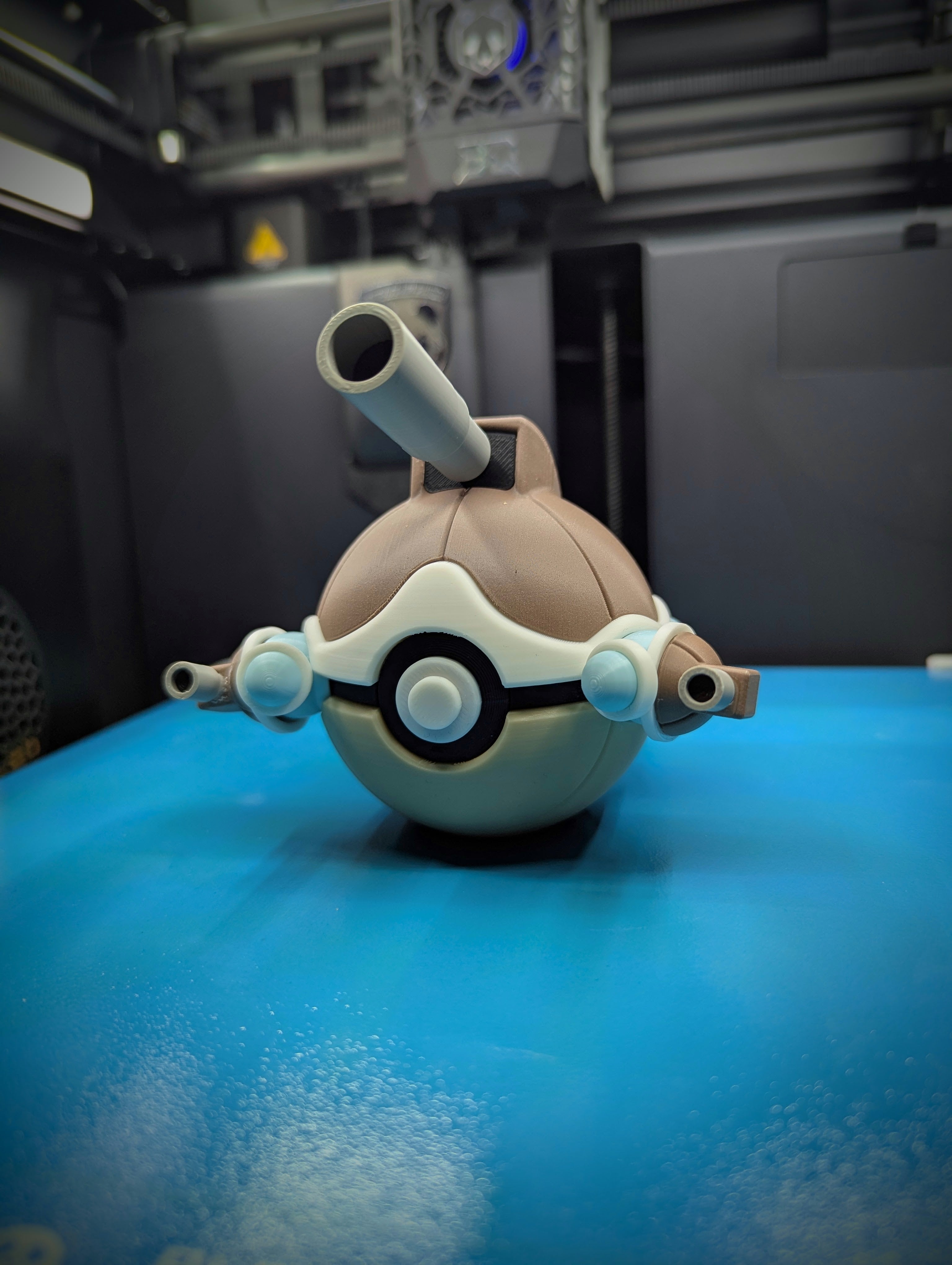 MEGA Blastoise Pokéball Display Model – 3D Printed Collectible Figure