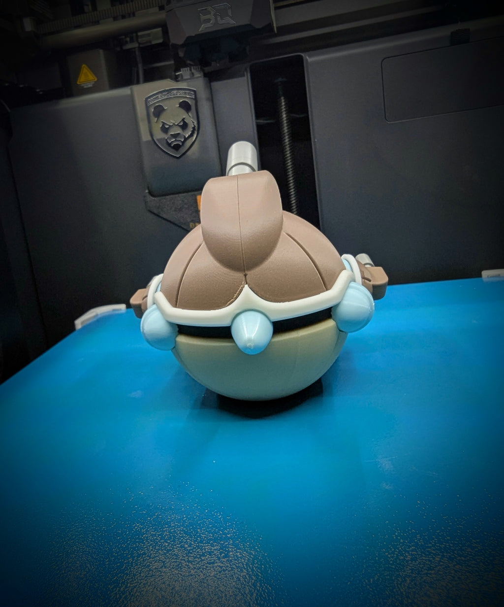 MEGA Blastoise Pokéball Display Model – 3D Printed Collectible Figure