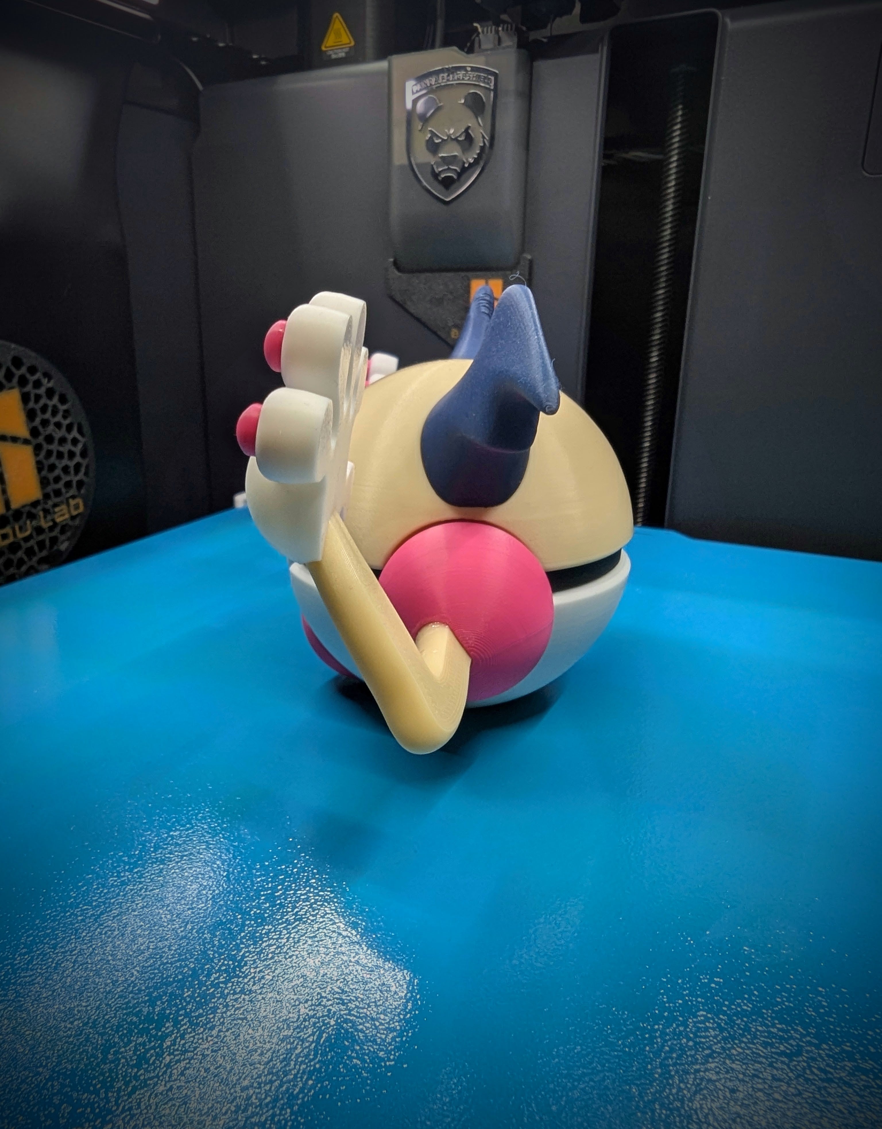 Mr. Mime Pokéball Display Model – 3D Printed Collectible Figure