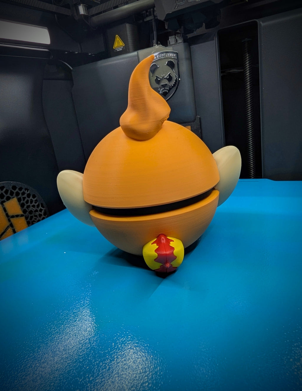 Chimchar Pokéball Display Model – 3D Printed Collectible Figure