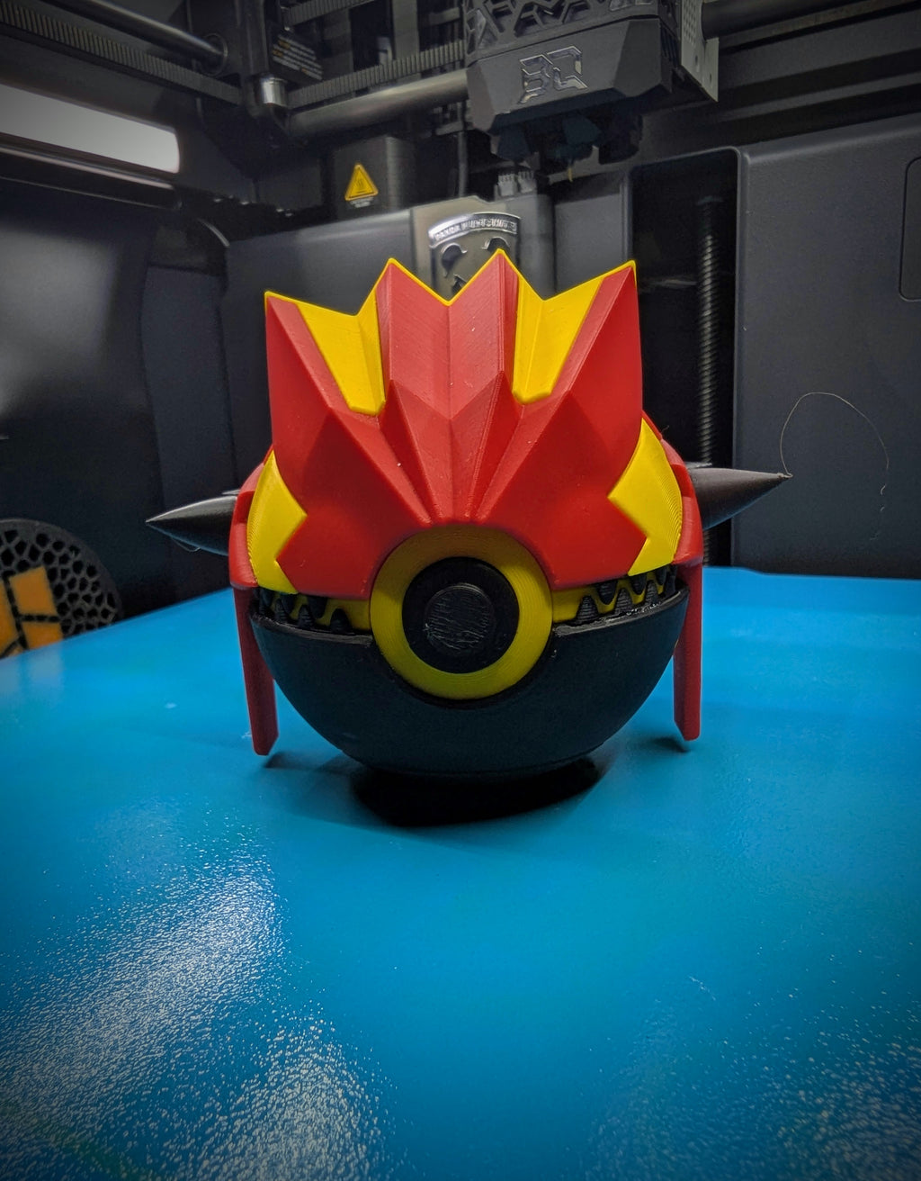 Primal Groudon Pokéball Display Model – 3D Printed Collectible Figure