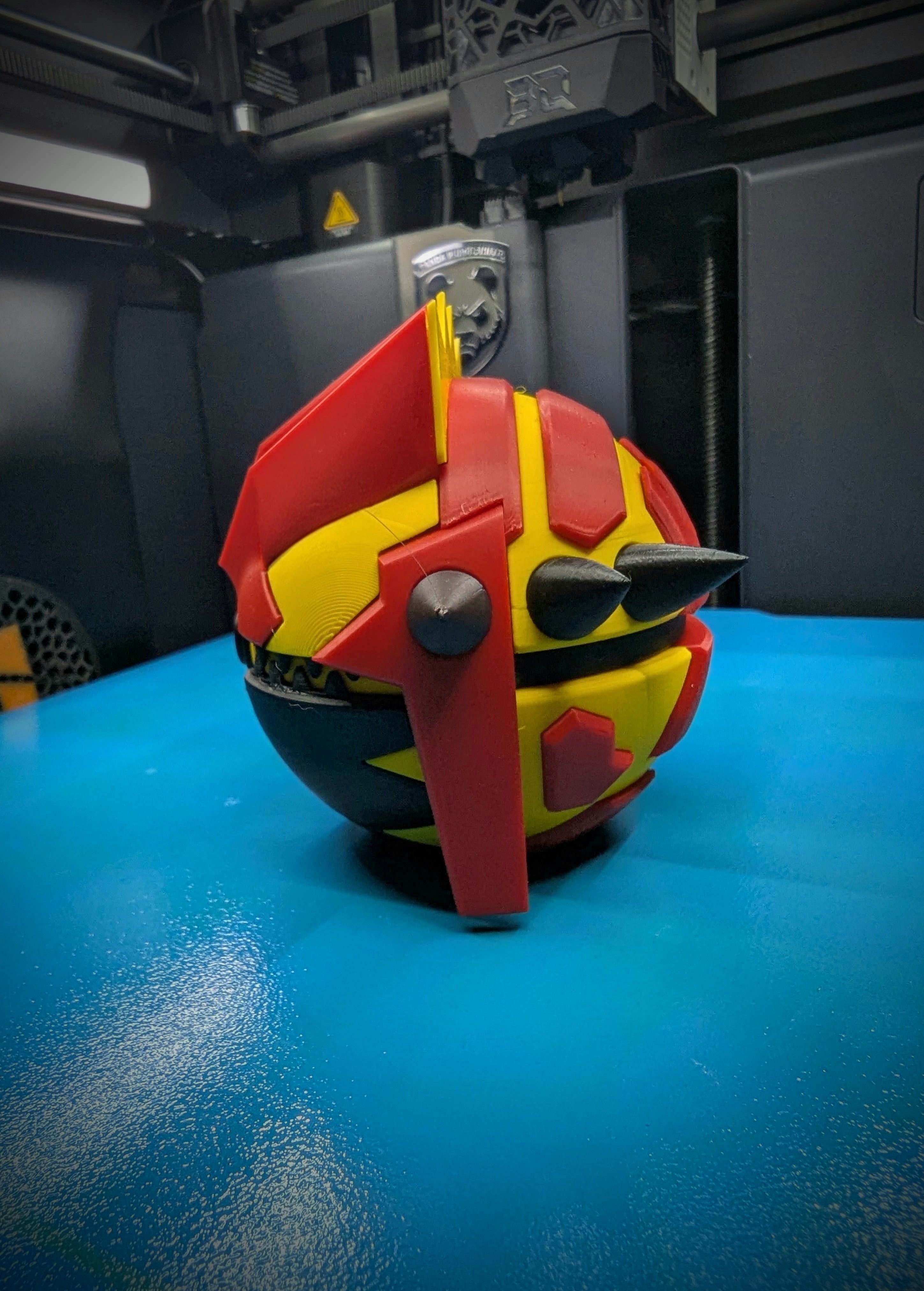 Primal Groudon Pokéball Display Model – 3D Printed Collectible Figure