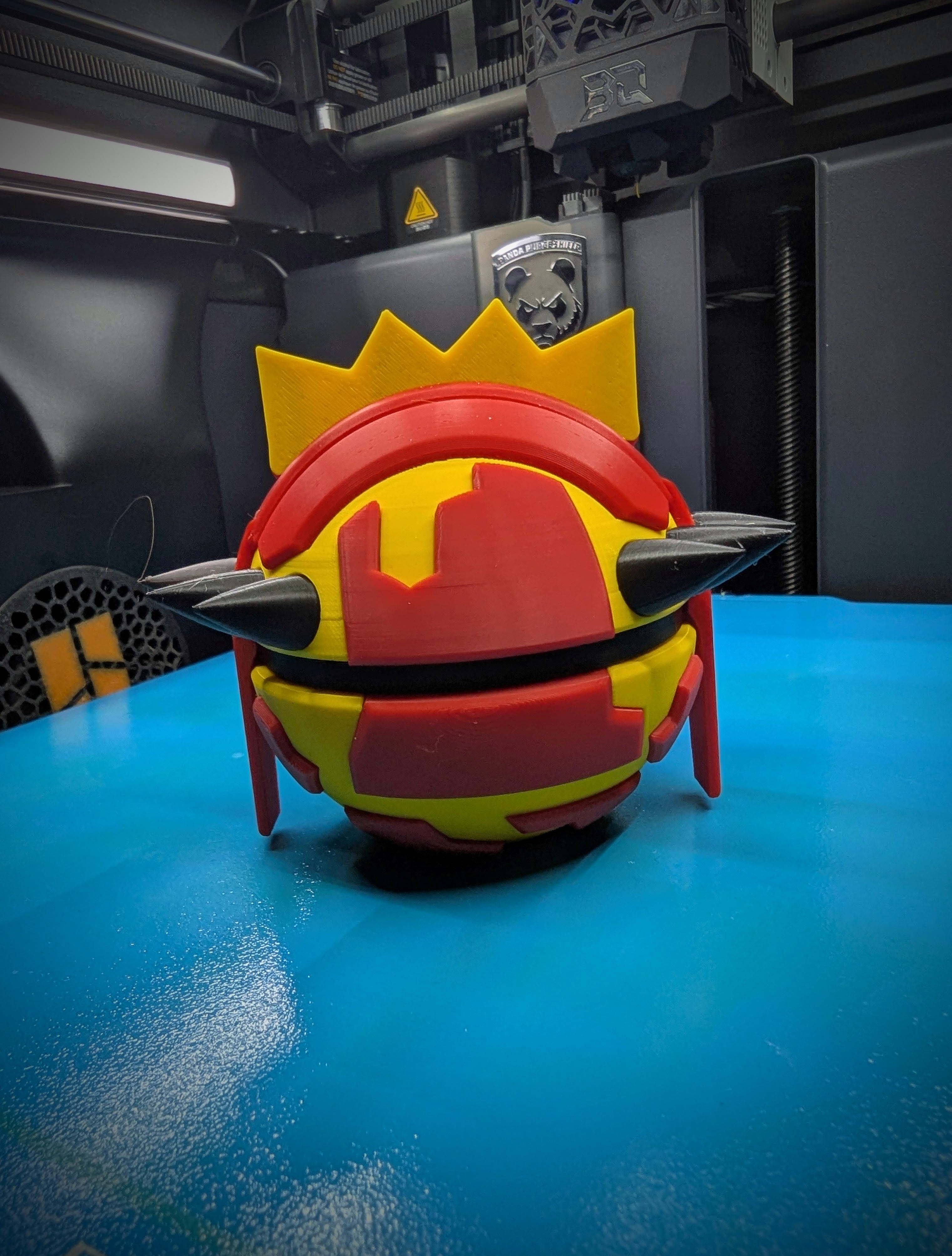 Primal Groudon Pokéball Display Model – 3D Printed Collectible Figure