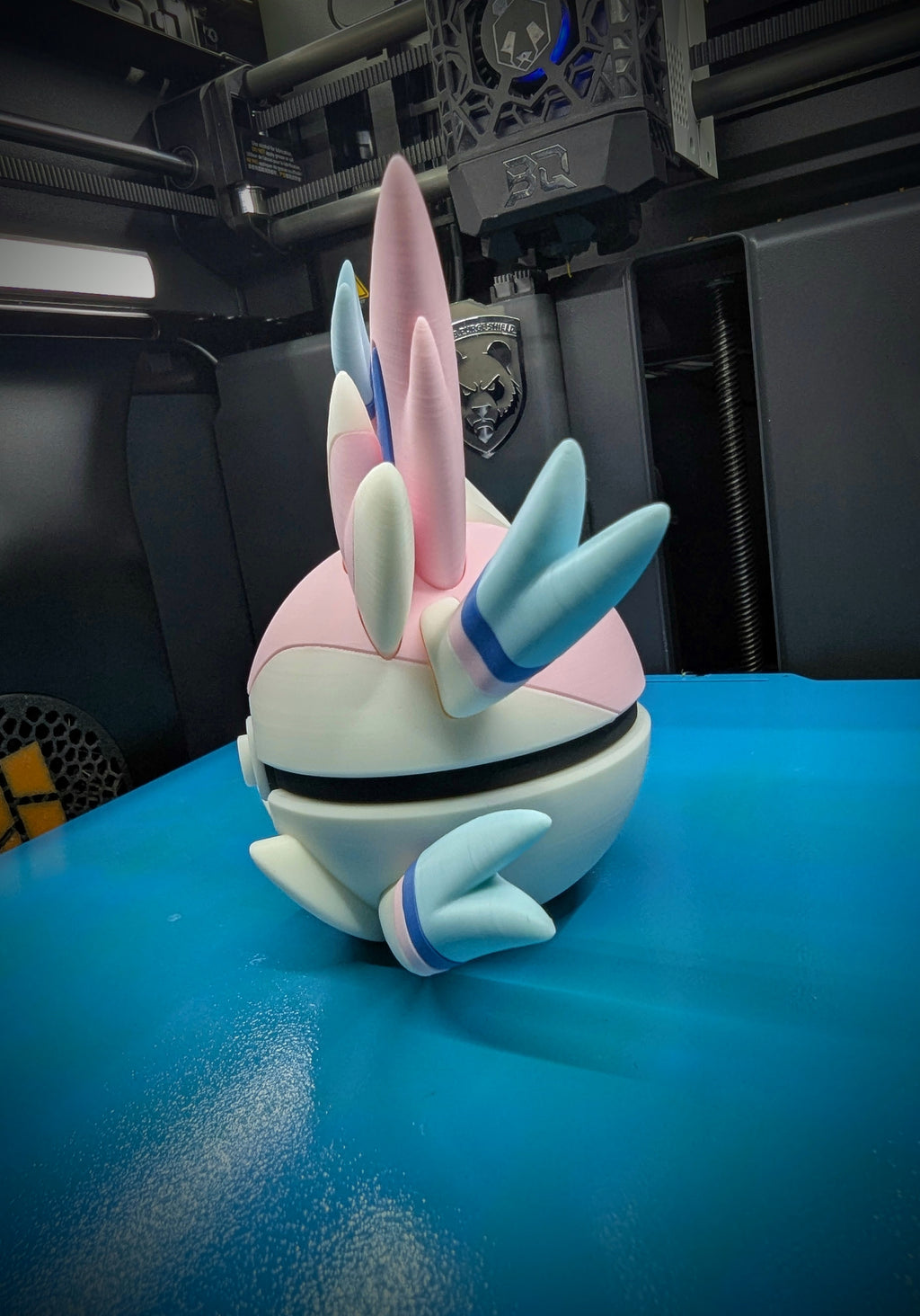 Sylveon Pokéball Display Model – 3D Printed Collectible Figure