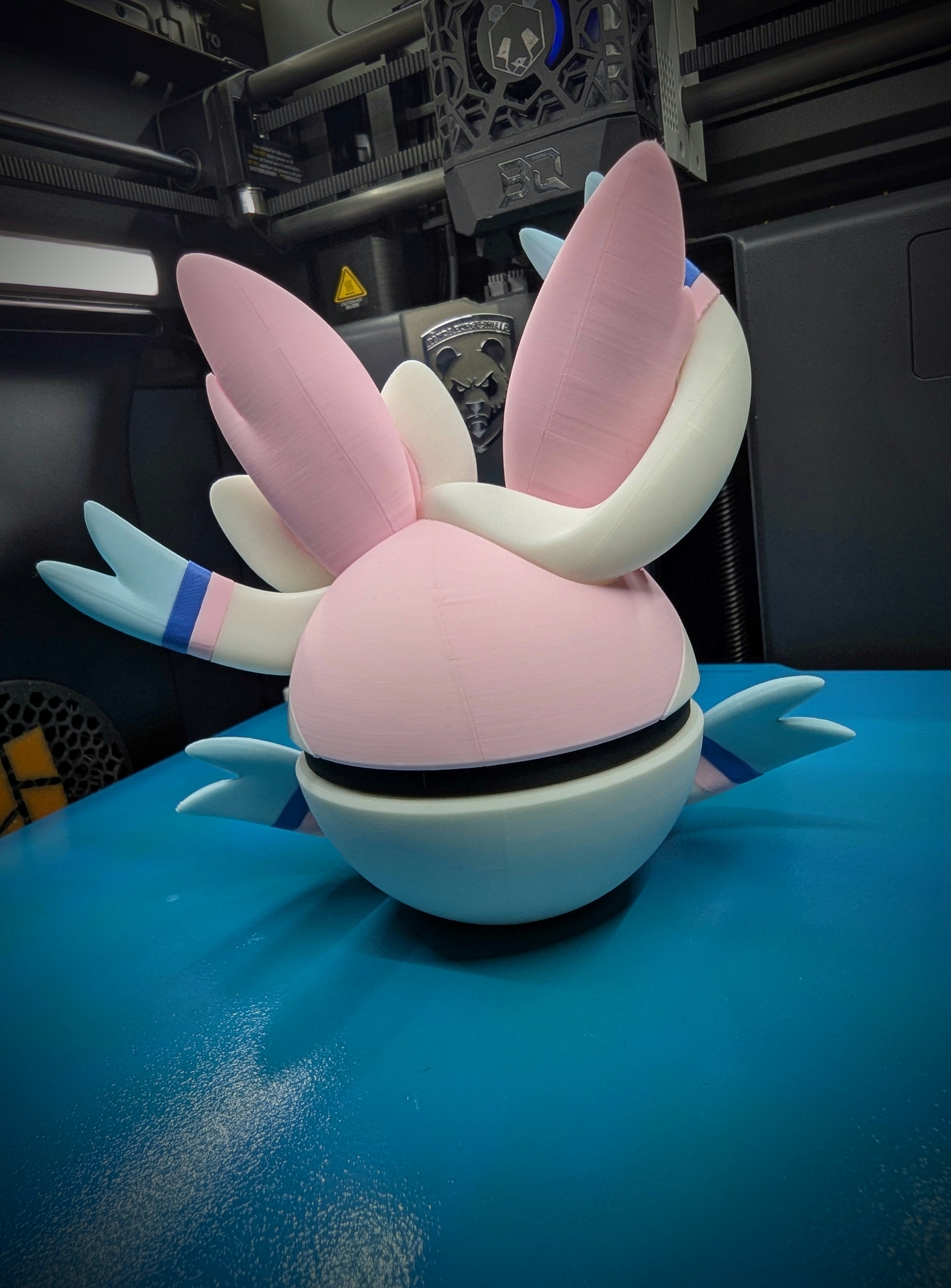 Sylveon Pokéball Display Model – 3D Printed Collectible Figure