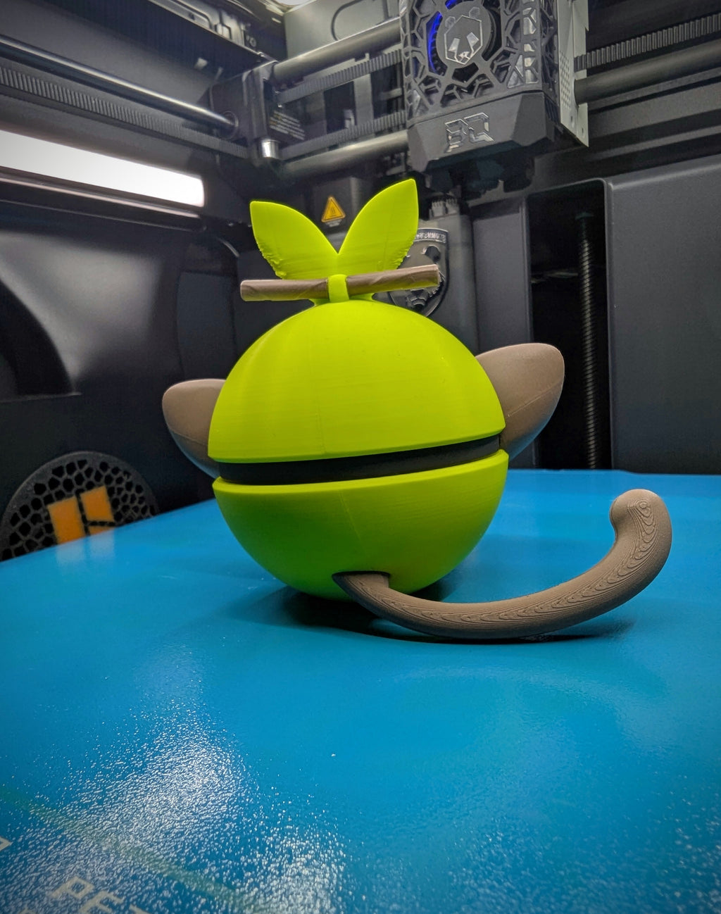 Grookey Pokéball Display Model – 3D Printed Collectible Figure