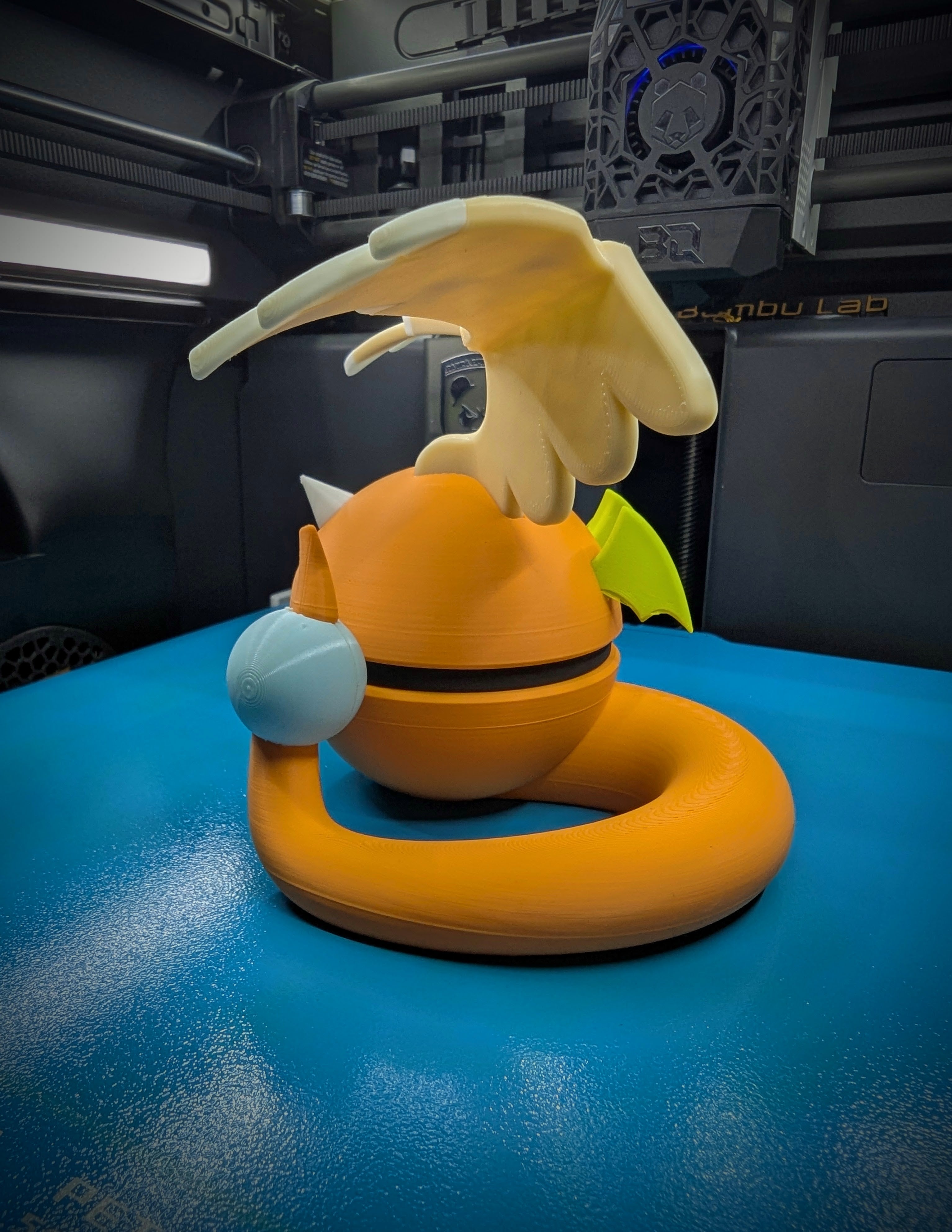 MEGA Dragonite Pokéball Display Model – 3D Printed Collectible Figure