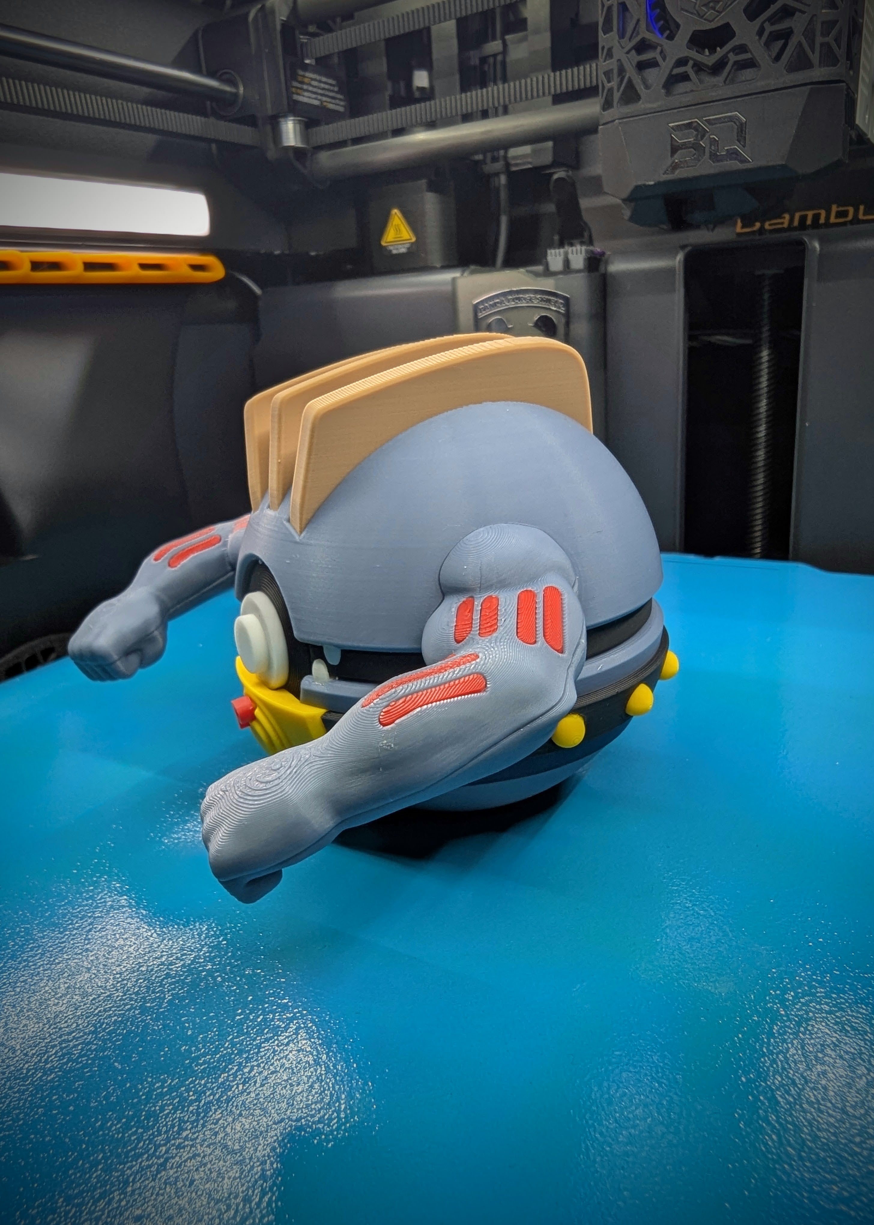 Machoke Pokéball Display Model – 3D Printed Collectible Figure