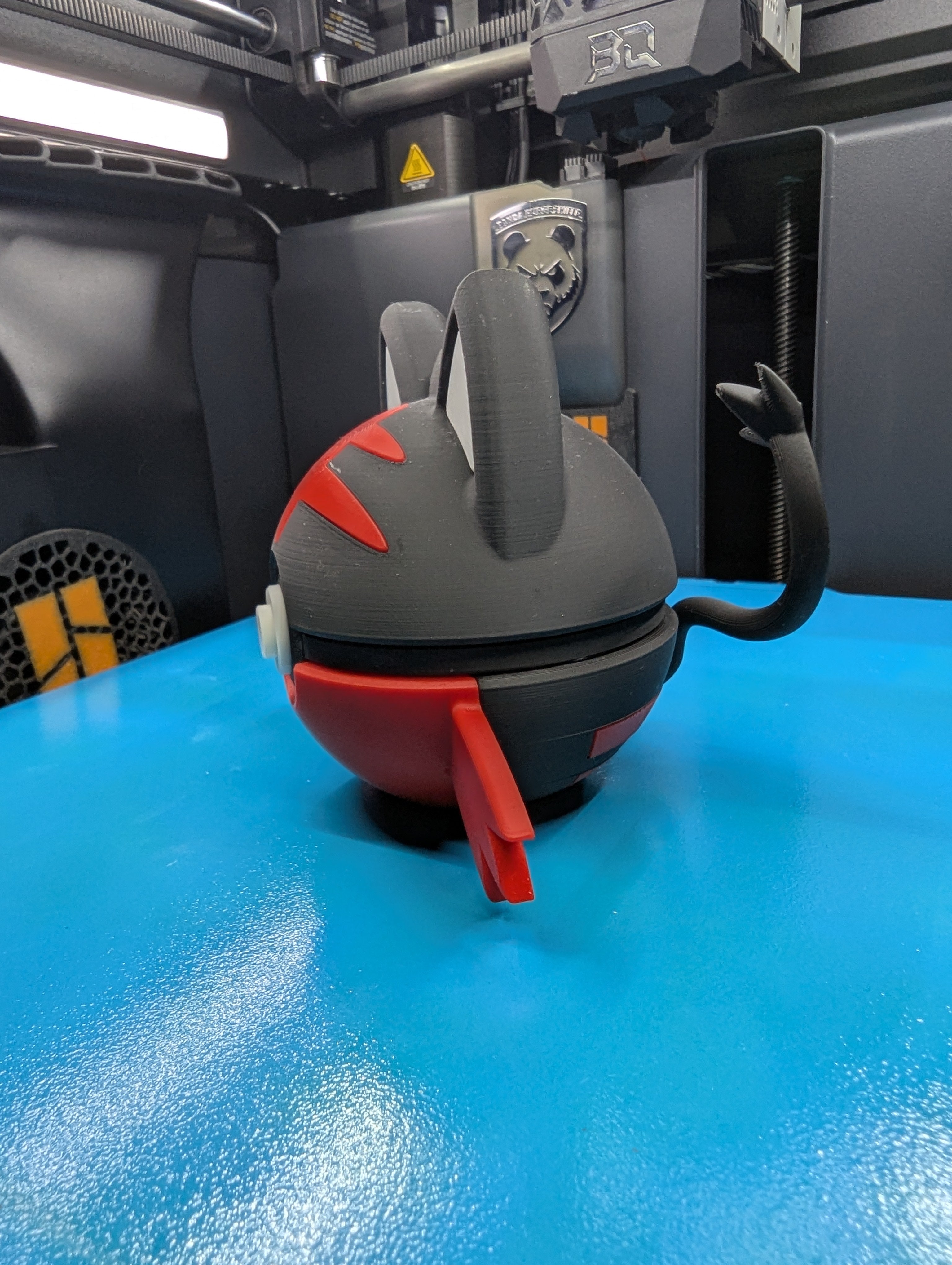 Litten Pokéball Display Model – 3D Printed Collectible Figure