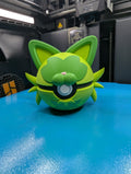 Sprigatito Pokéball Display Model – 3D Printed Collectible Figure