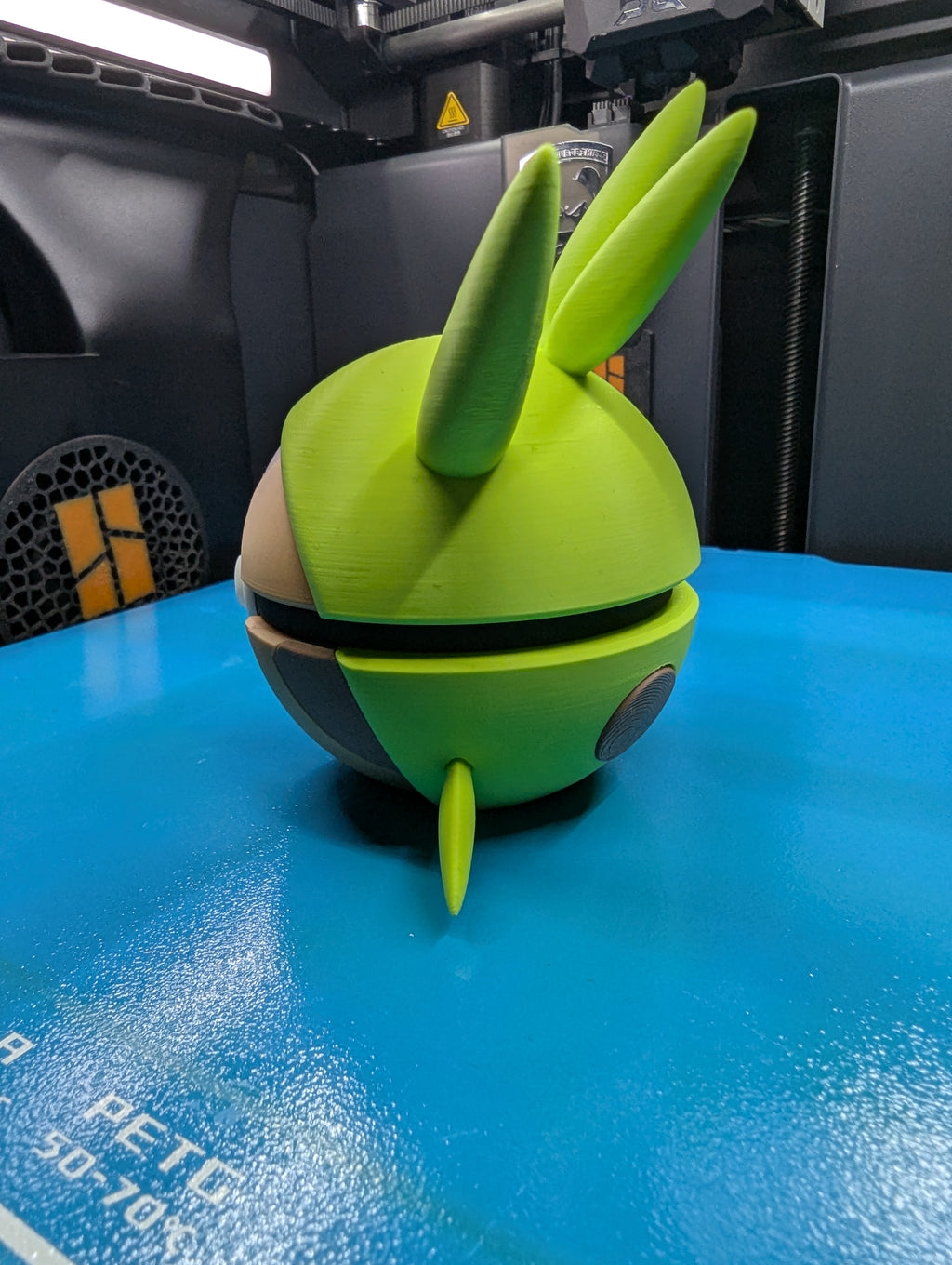 Chespin Pokéball Display Model – 3D Printed Collectible Figure
