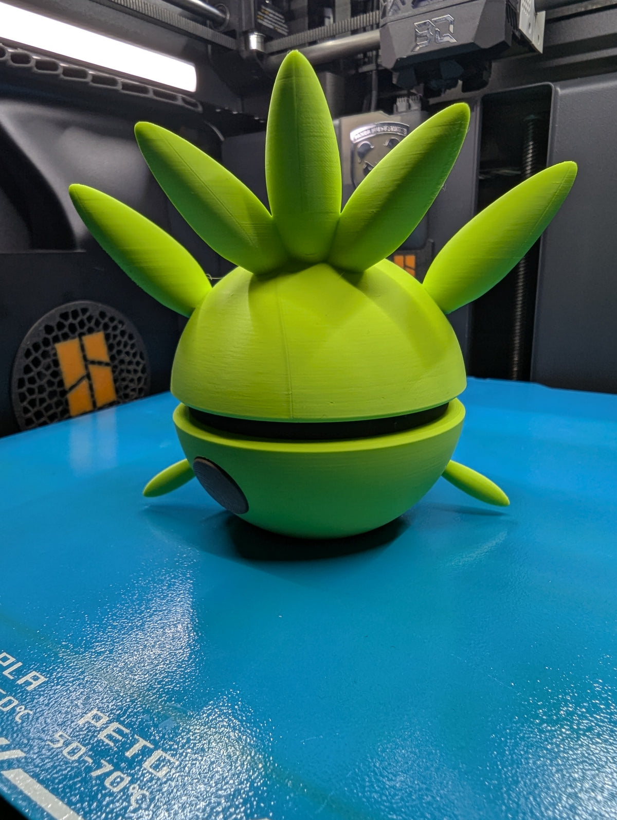 Chespin Pokéball Display Model – 3D Printed Collectible Figure