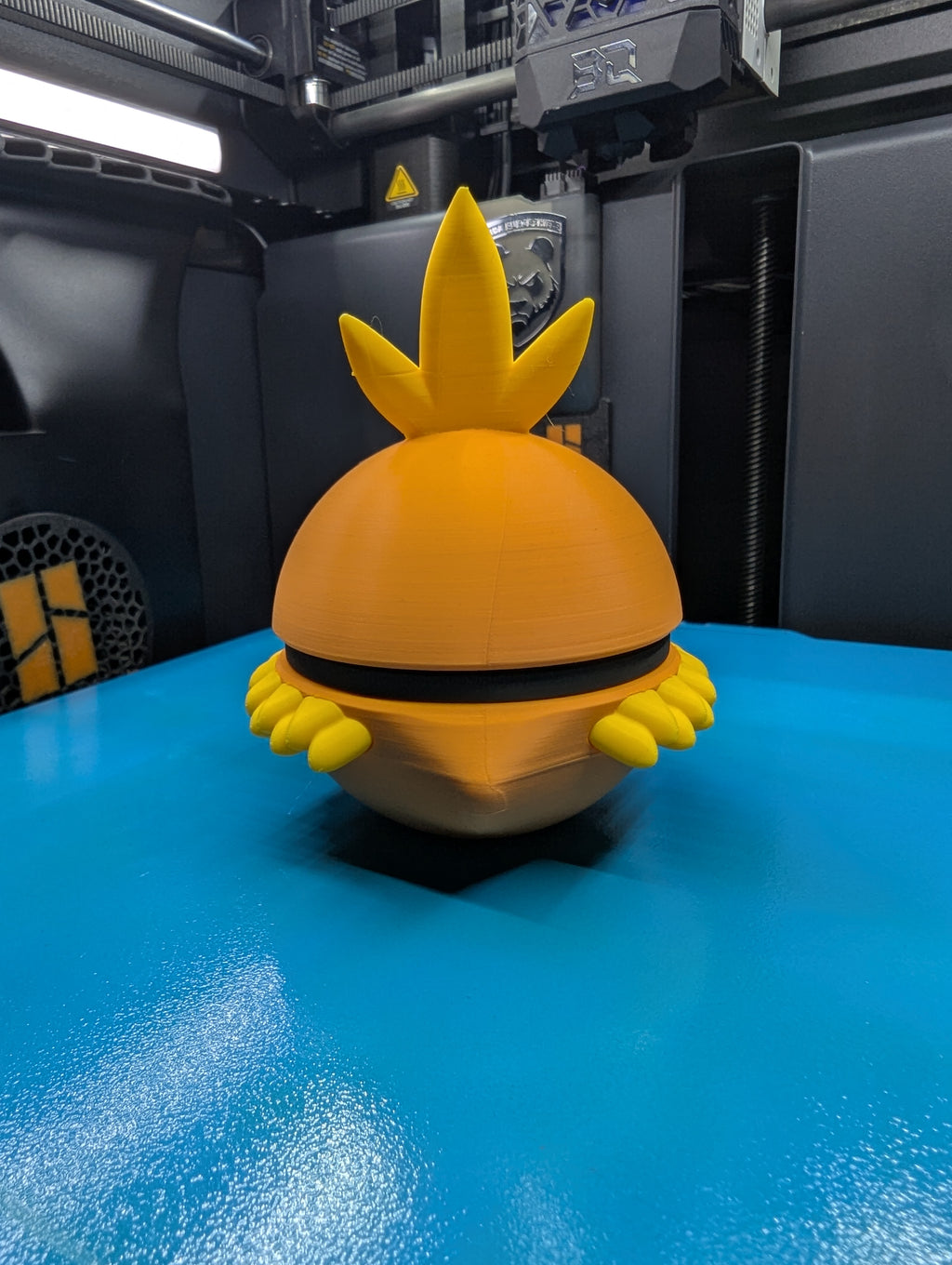 Torchic Pokéball Display Model – 3D Printed Collectible Figure