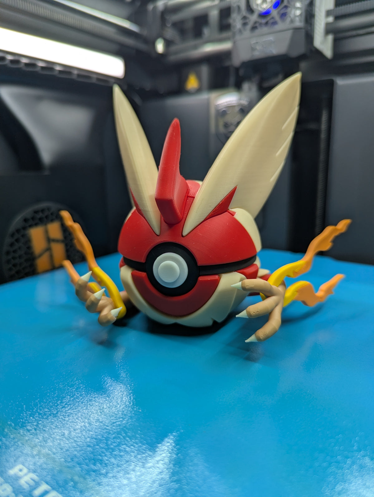 Mega Blaziken Pokéball Display Model – 3D Printed Collectible Figure
