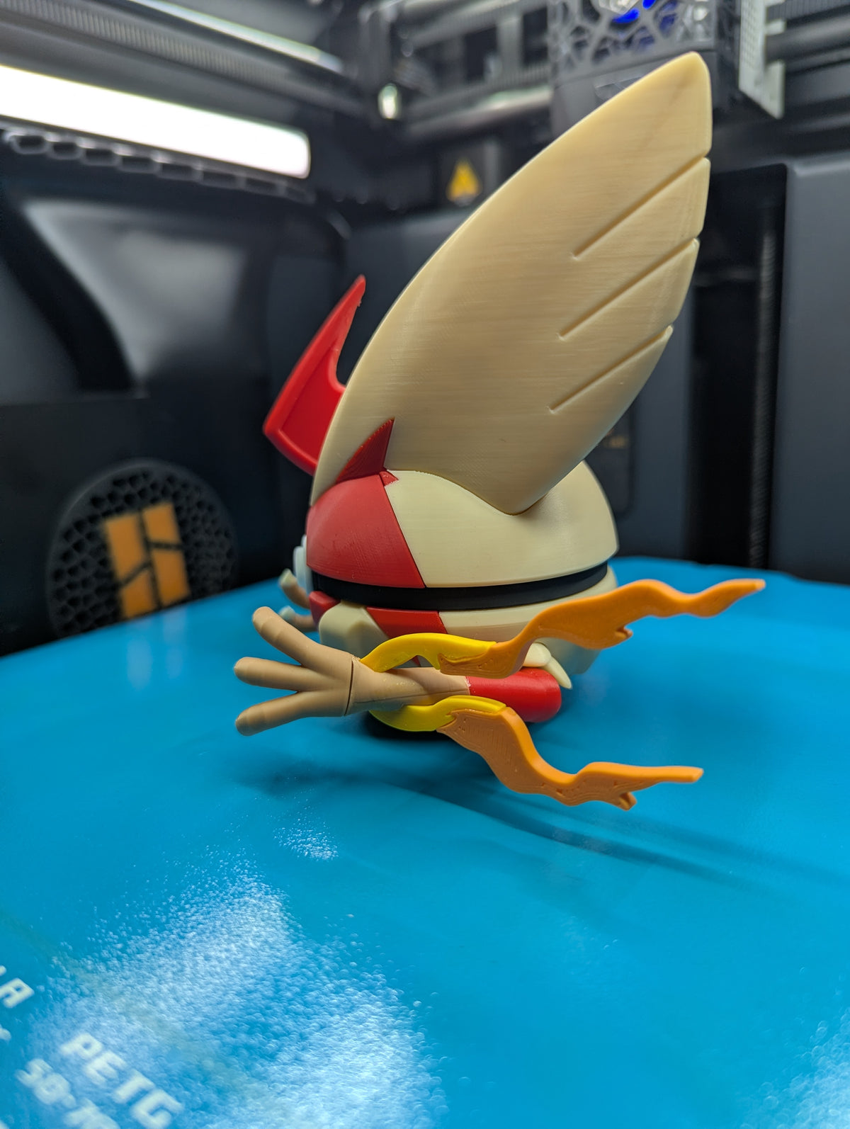 Mega Blaziken Pokéball Display Model – 3D Printed Collectible Figure