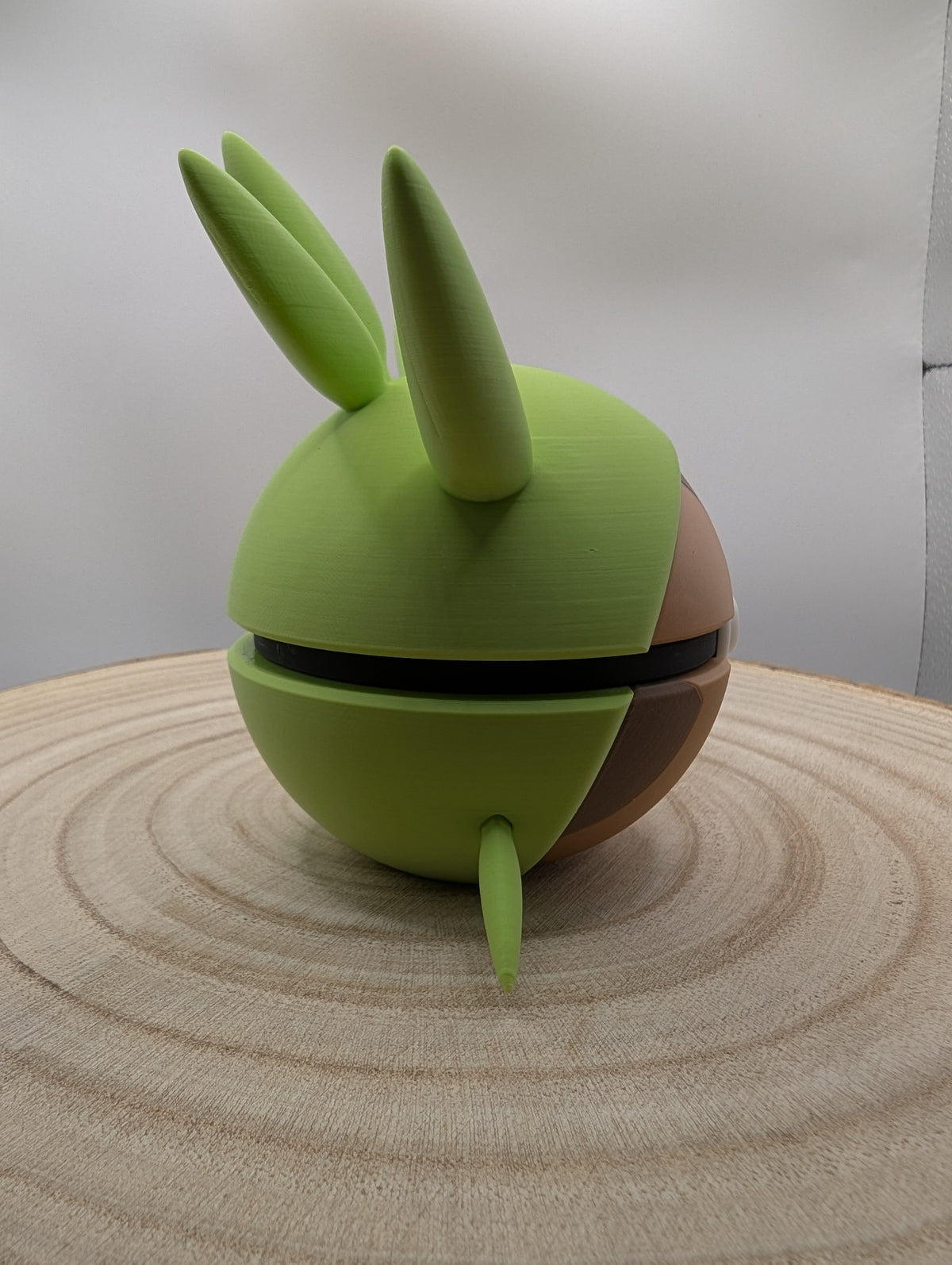 Chespin Pokéball Display Model – 3D Printed Collectible Figure