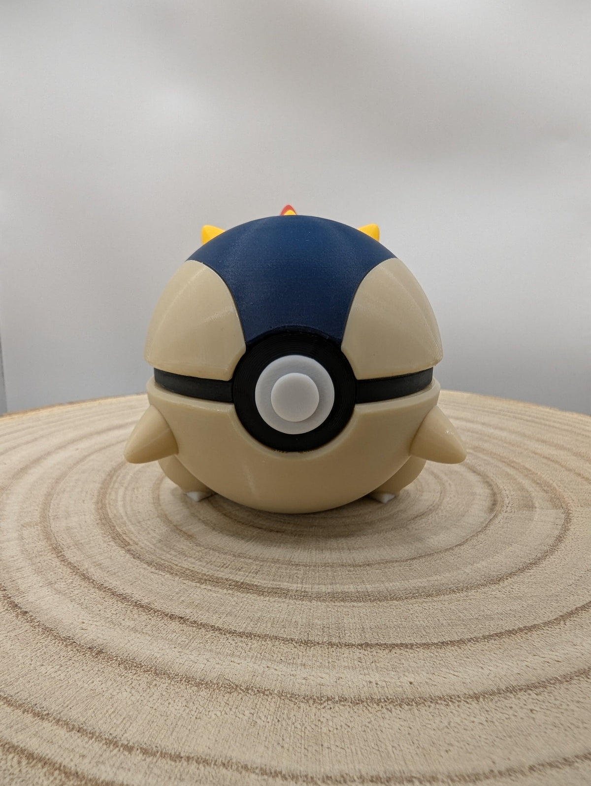 Cyndaquil Pokéball Display Model – 3D Printed Collectible Figure