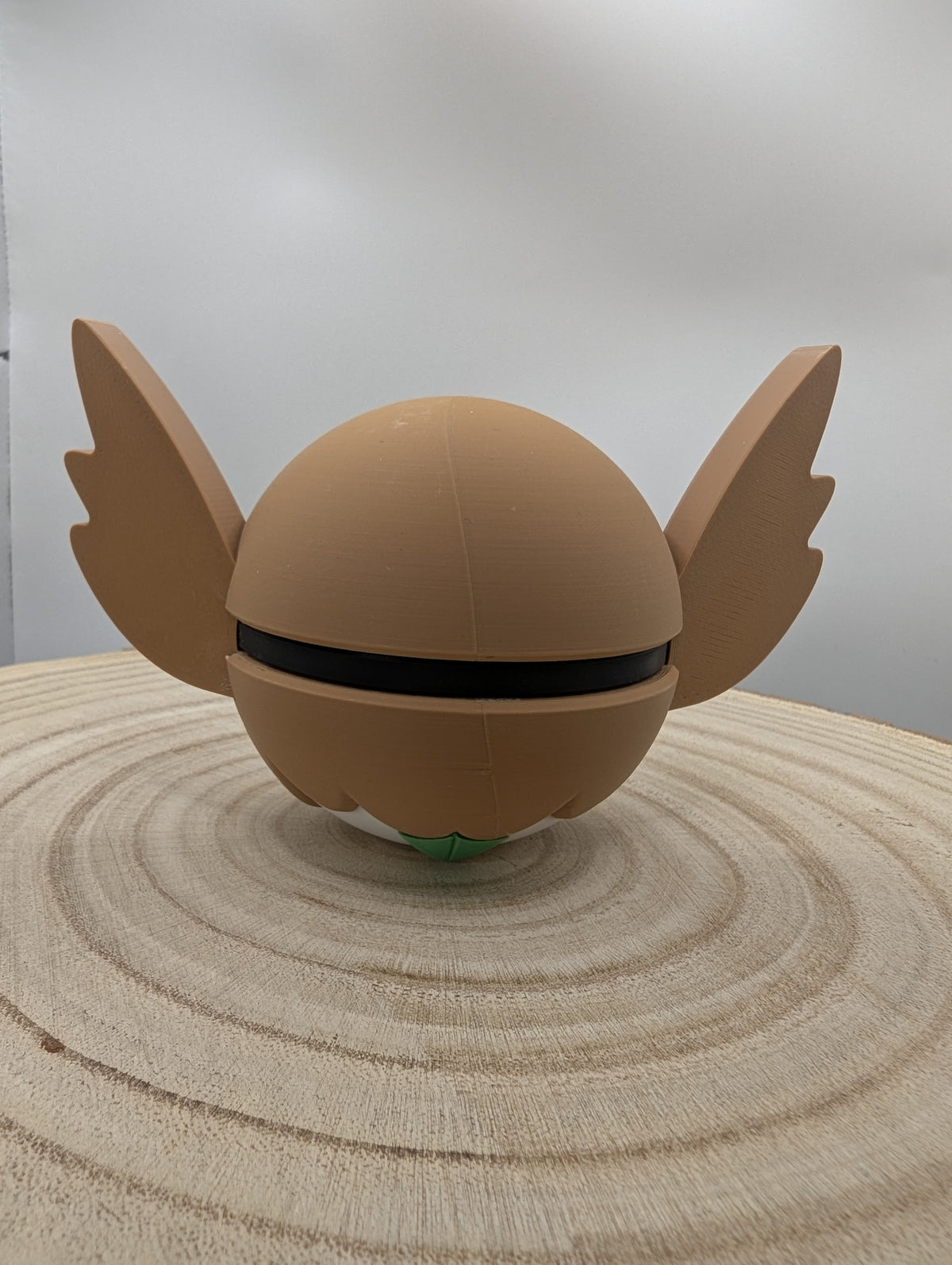 Rowlet Pokéball Display Model – 3D Printed Collectible Figure