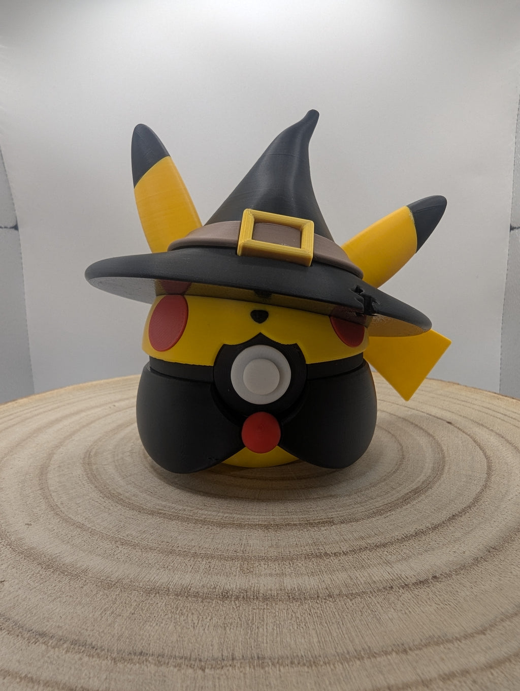 Witch Pikachu Pokéball Display Model – 3D Printed Collectible Figure