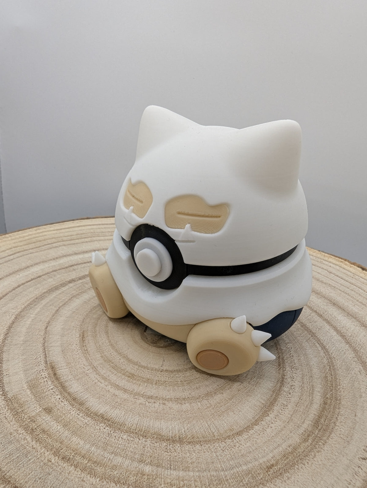 Snorlax Ghost Pokéball Display Model – 3D Printed Collectible Figure