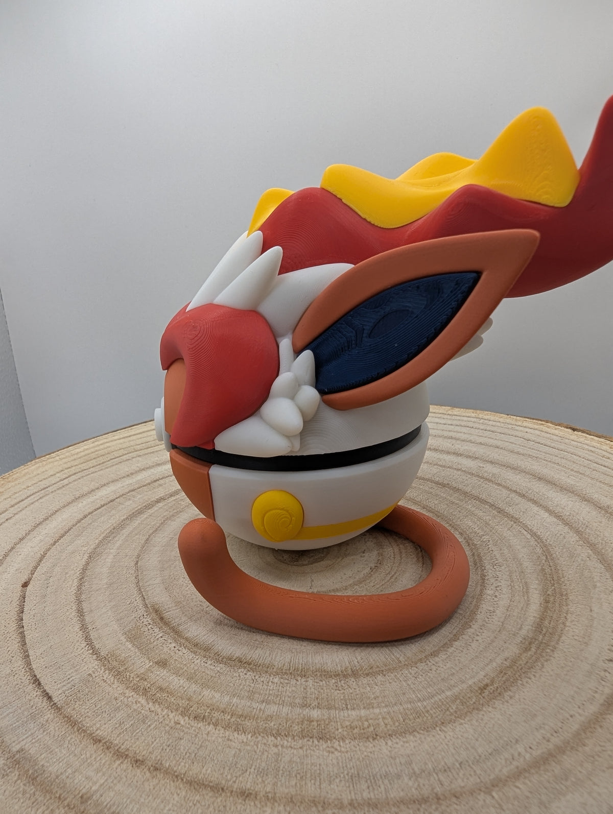 Infernape Pokéball Display Model – 3D Printed Collectible Figure