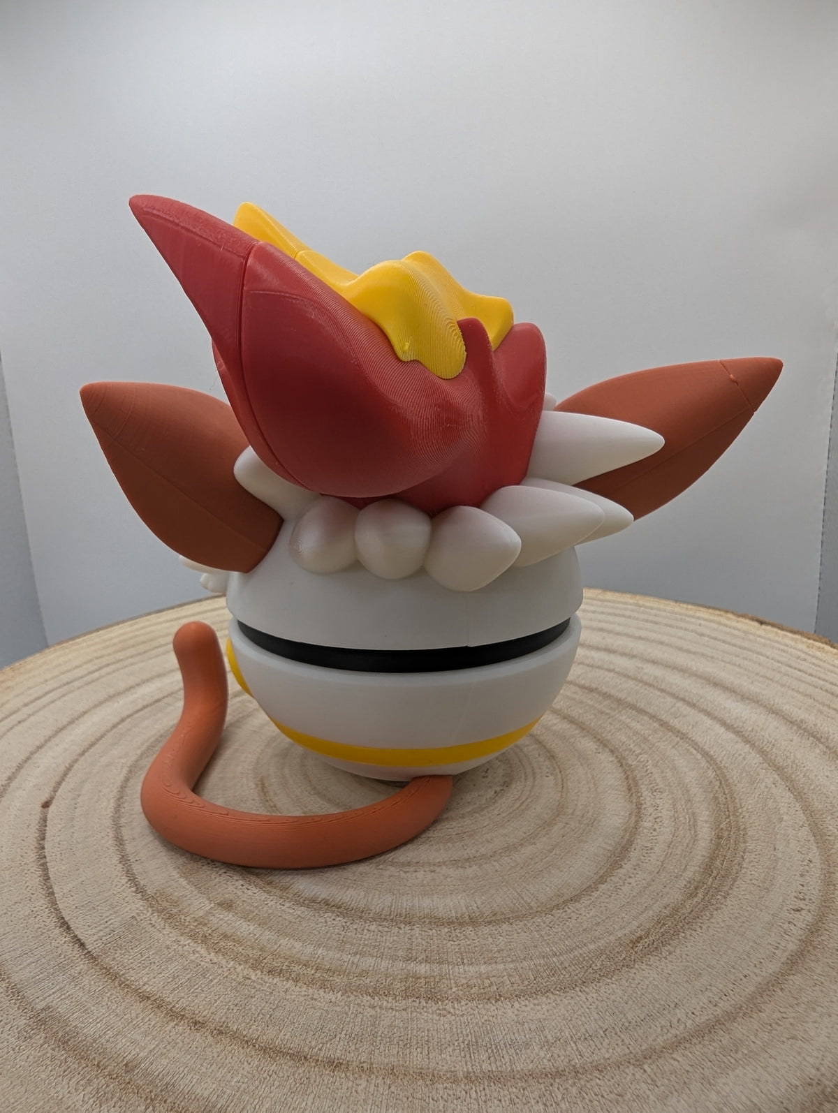 Infernape Pokéball Display Model – 3D Printed Collectible Figure