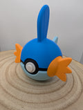 Mudkip Pokéball Display Model – 3D Printed Collectible Figure