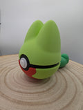 Treecko Pokéball Display Model – 3D Printed Collectible Figure