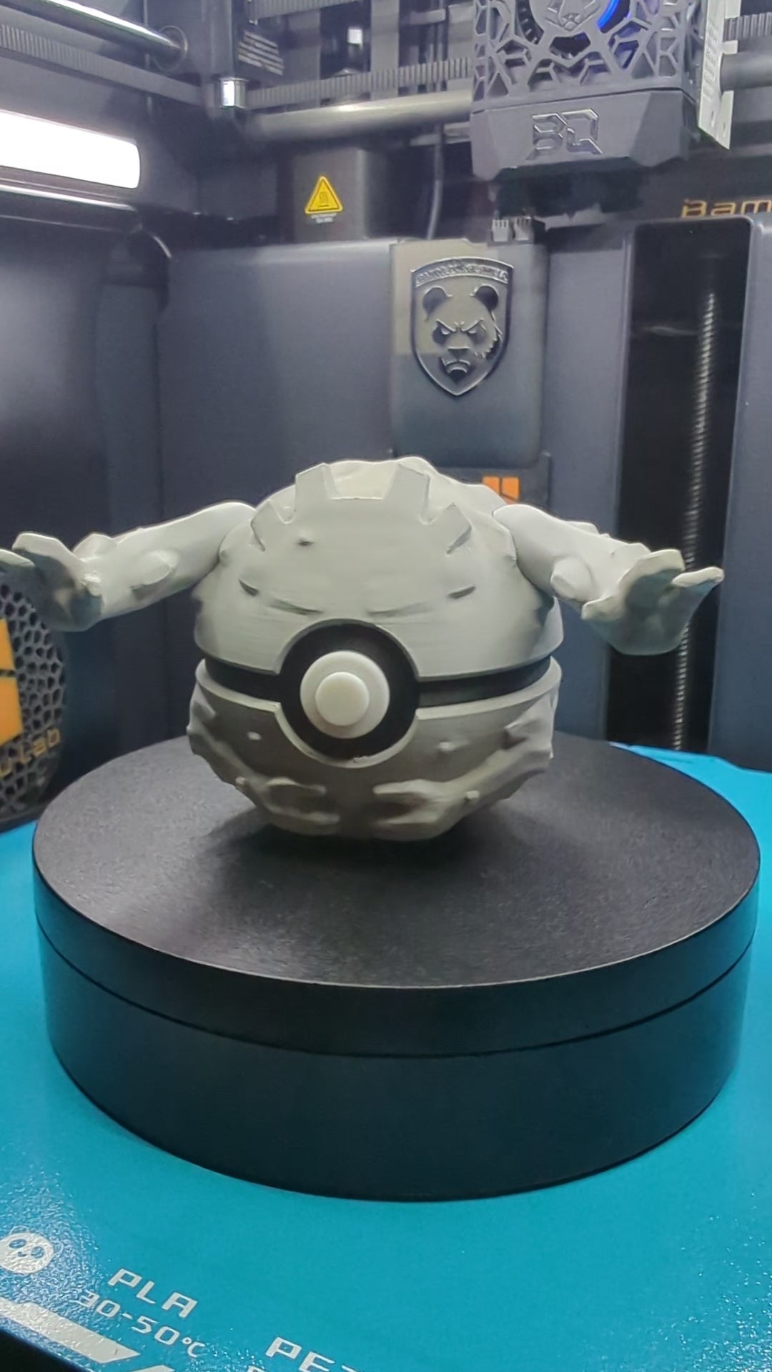 Graveler Pokéball Display Model – 3D Printed Collectible Figure