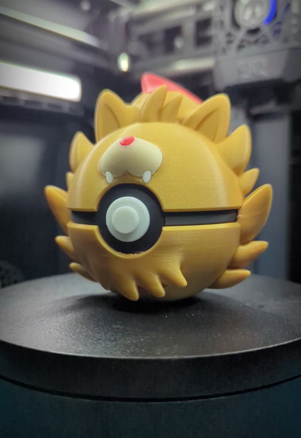 Pombon Pokéball Display Model – 3D Printed Collectible Figure