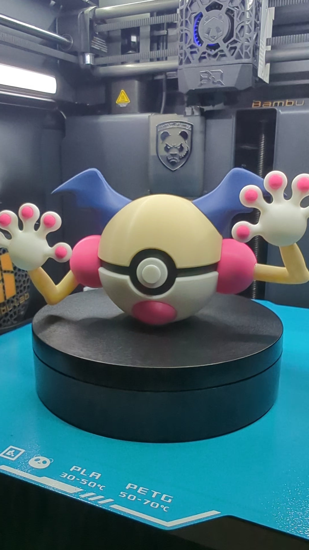 Mr. Mime Pokéball Display Model – 3D Printed Collectible Figure