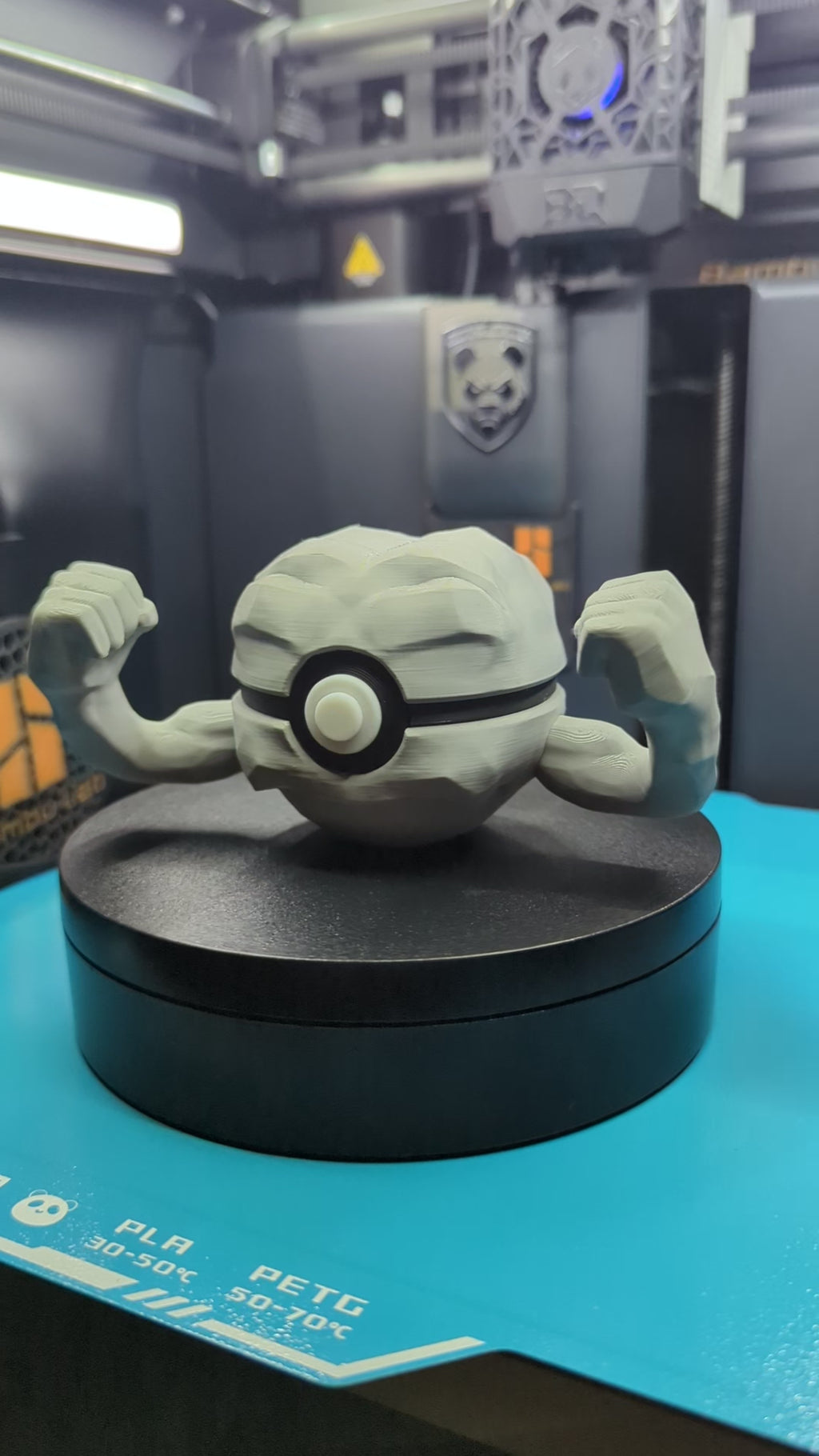 Geodude Pokéball Display Model – 3D Printed Collectible Figure