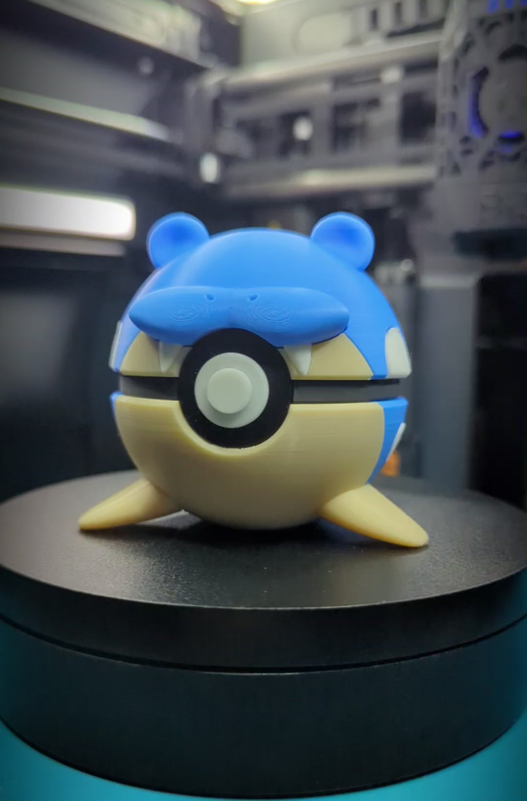 Spheal Pokéball Display Model – 3D Printed Collectible Figure