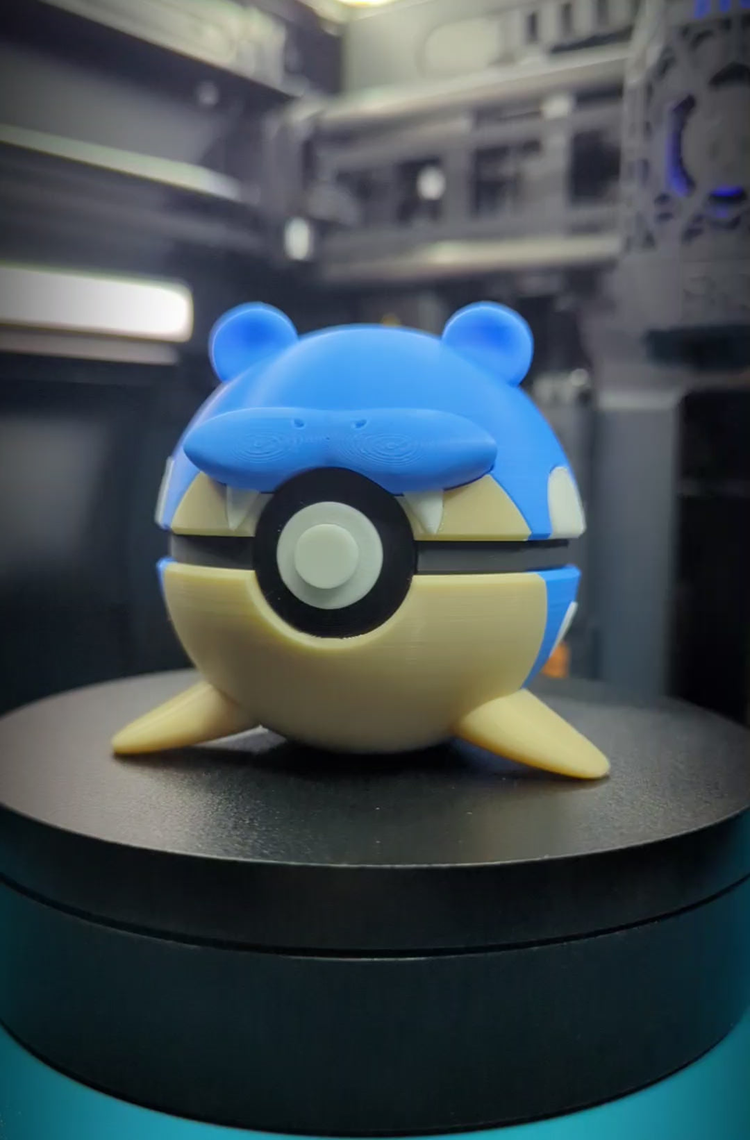 Spheal Pokéball Display Model – 3D Printed Collectible Figure