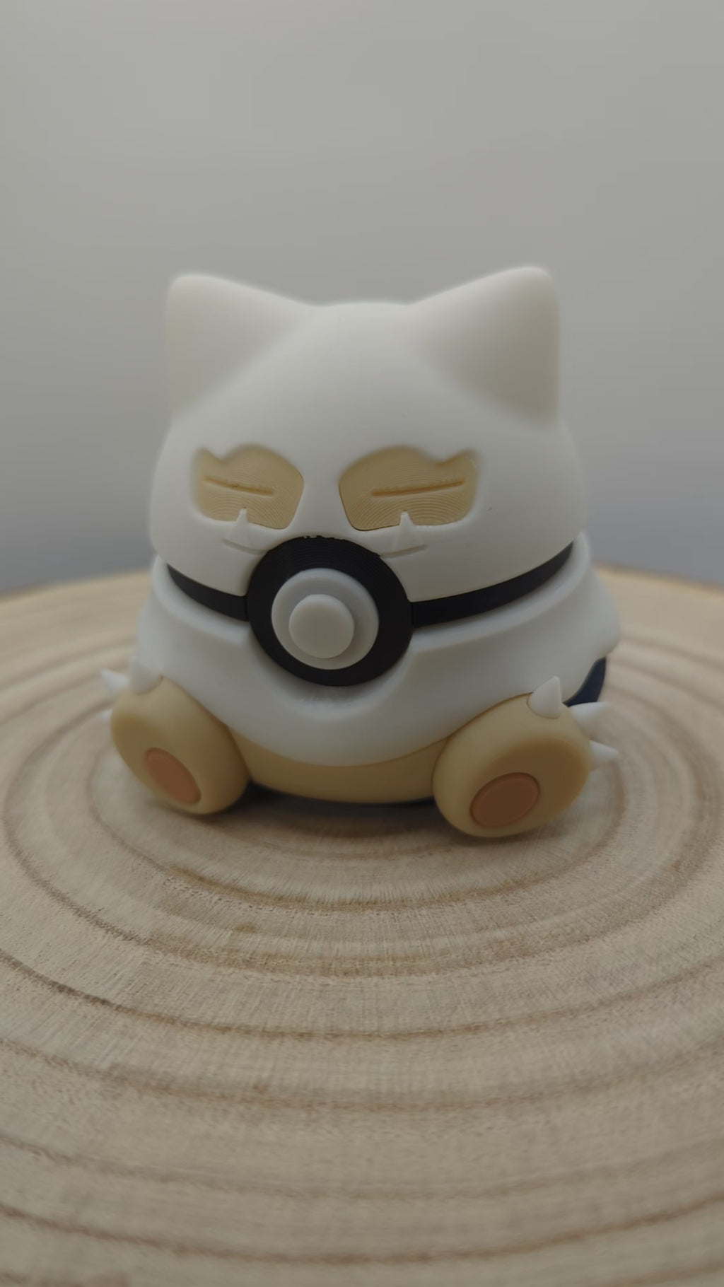 Snorlax Ghost Pokéball Display Model – 3D Printed Collectible Figure