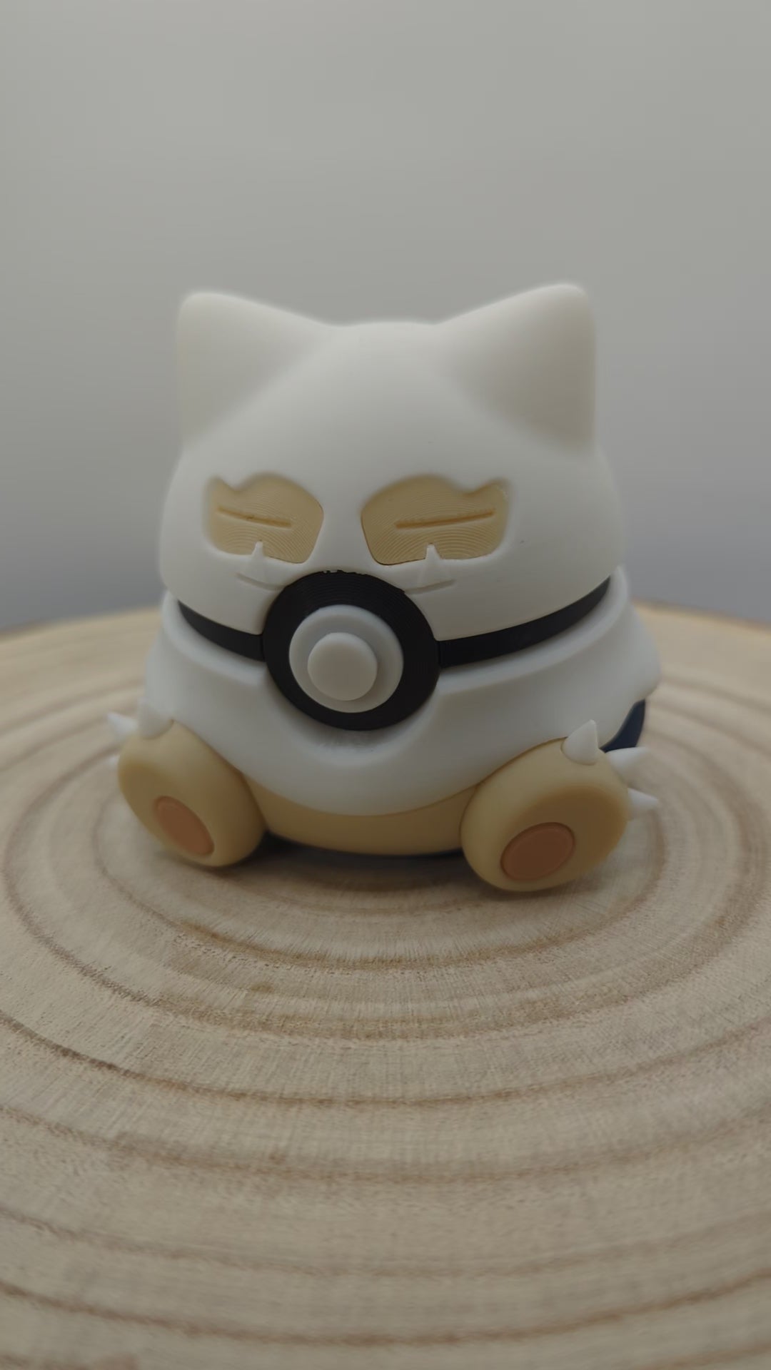 Snorlax Ghost Pokéball Display Model – 3D Printed Collectible Figure