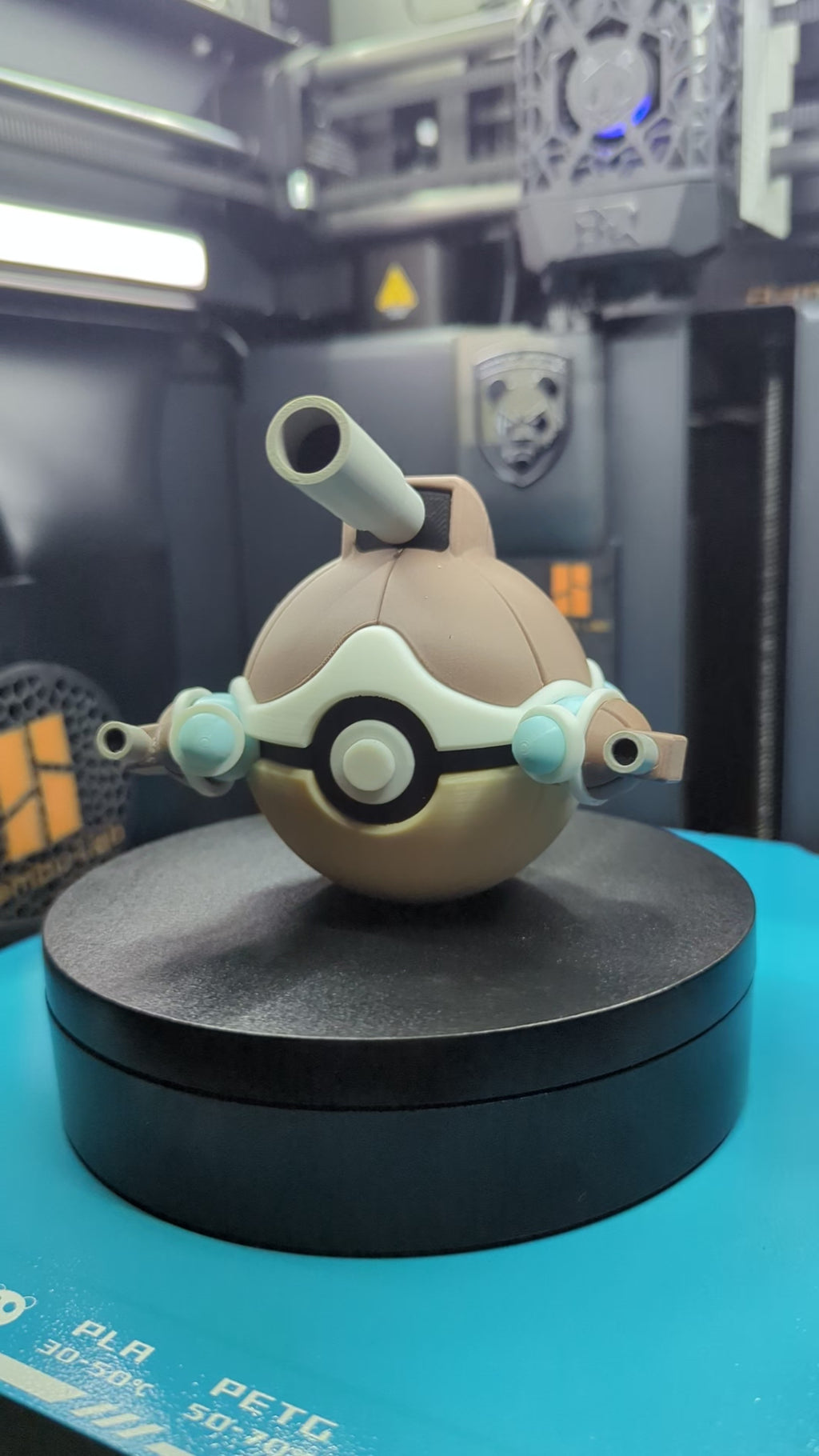 MEGA Blastoise Pokéball Display Model – 3D Printed Collectible Figure