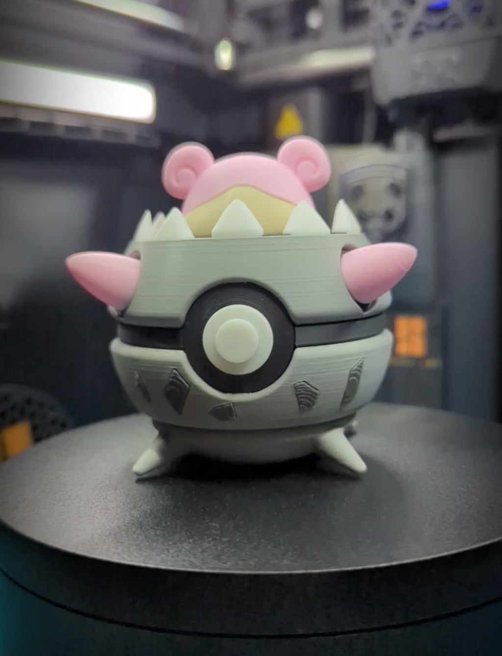 Mega Slowbro Pokéball Display Model – 3D Printed Collectible Figure
