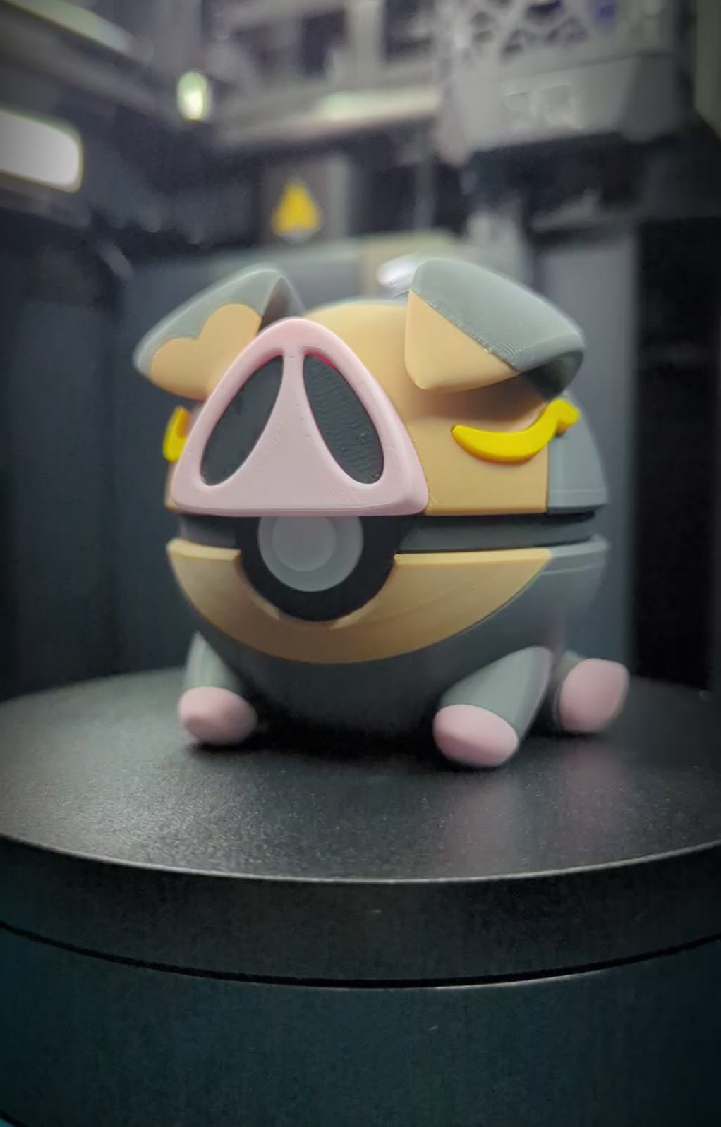 Lechonk Pokéball Display Model – 3D Printed Collectible Figure
