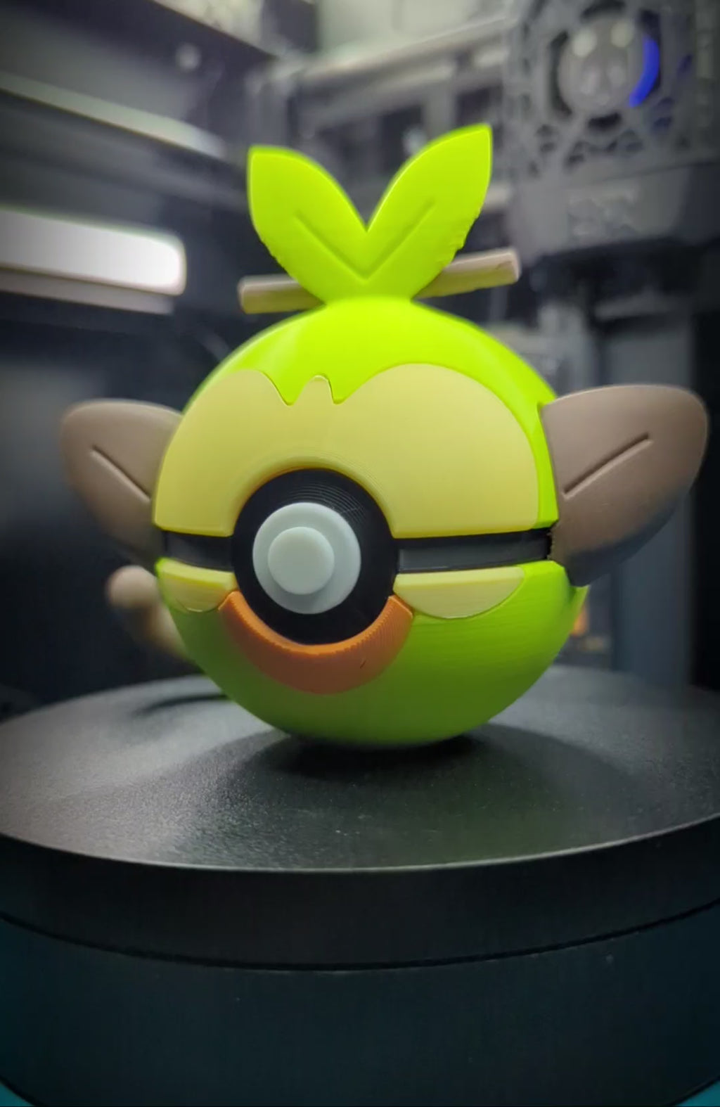 Grookey Pokéball Display Model – 3D Printed Collectible Figure