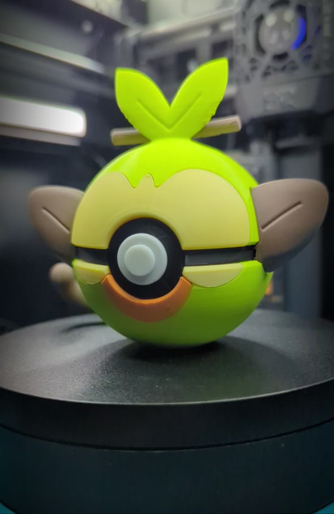 Grookey Pokéball Display Model – 3D Printed Collectible Figure